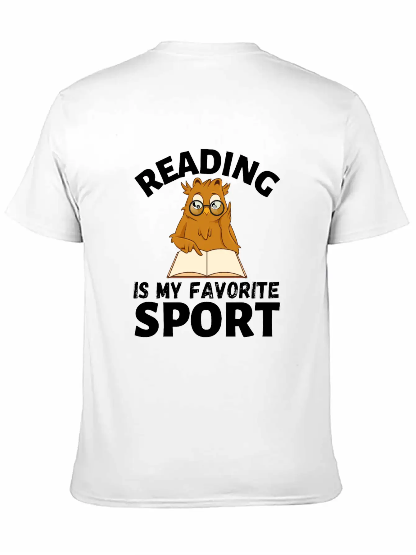 Reading Is My Favorite Sport. Owl Is Reading Timeless Short Sleeve Tee – Comfy And Minimalist Design