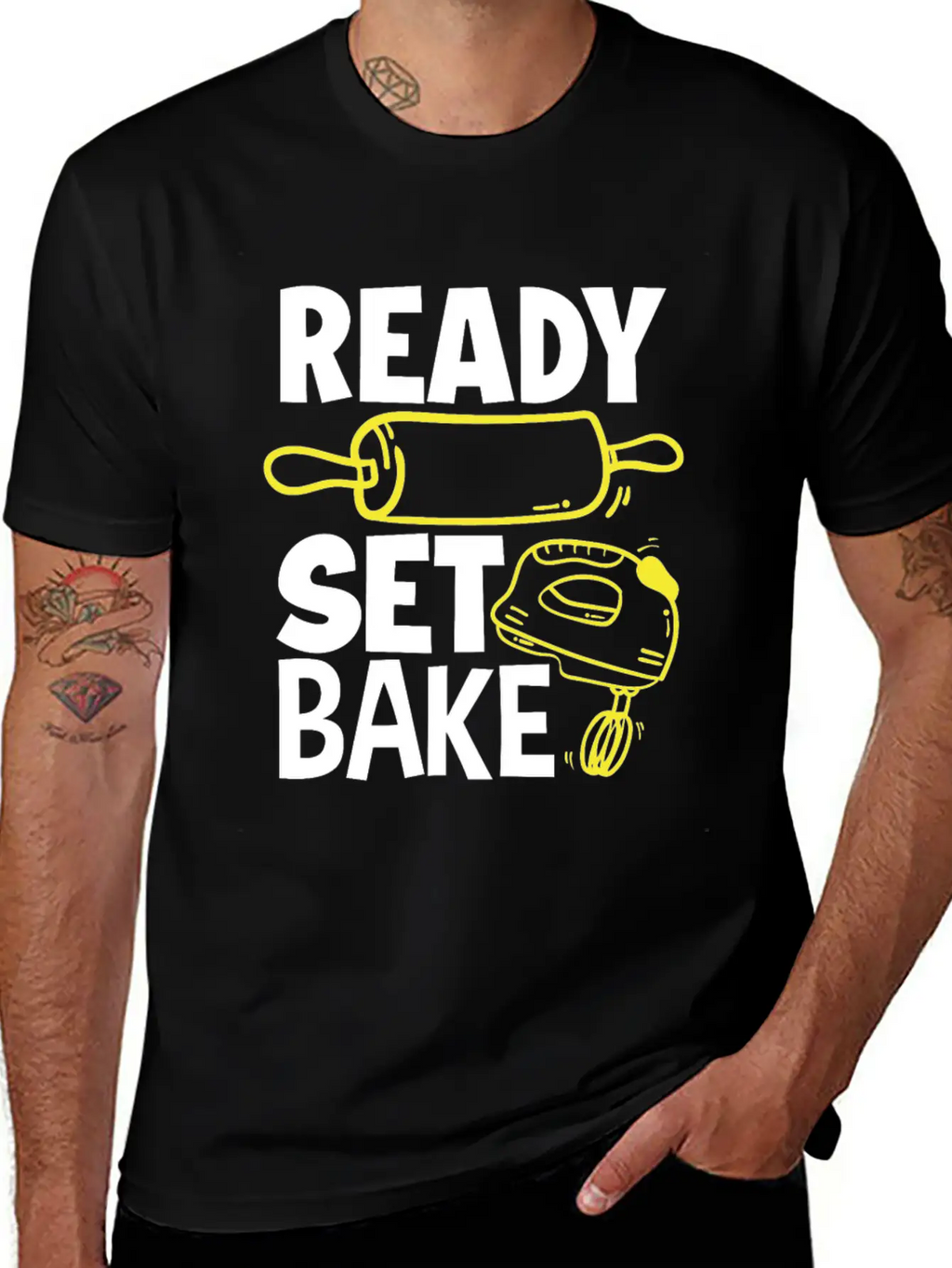 Ready Set Bake Baking Baker Gift Breathable Graphic T-Shirt – Perfect For Casual Days