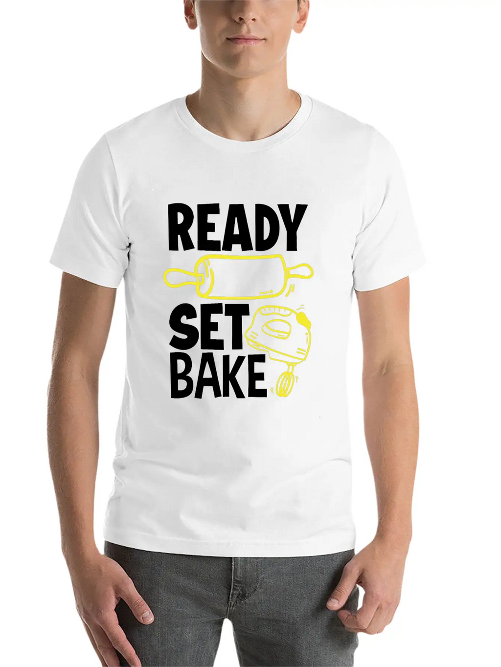 Ready Set Bake Baking Baker Gift Breathable Graphic T-Shirt – Perfect For Casual Days
