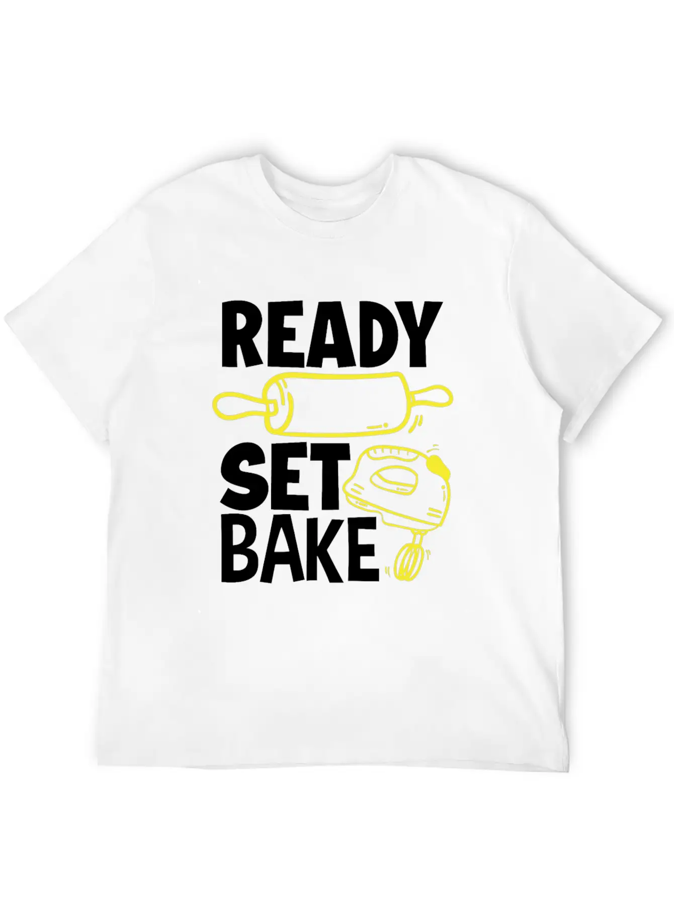 Ready Set Bake Baking Baker Gift Breathable Graphic T-Shirt – Perfect For Casual Days