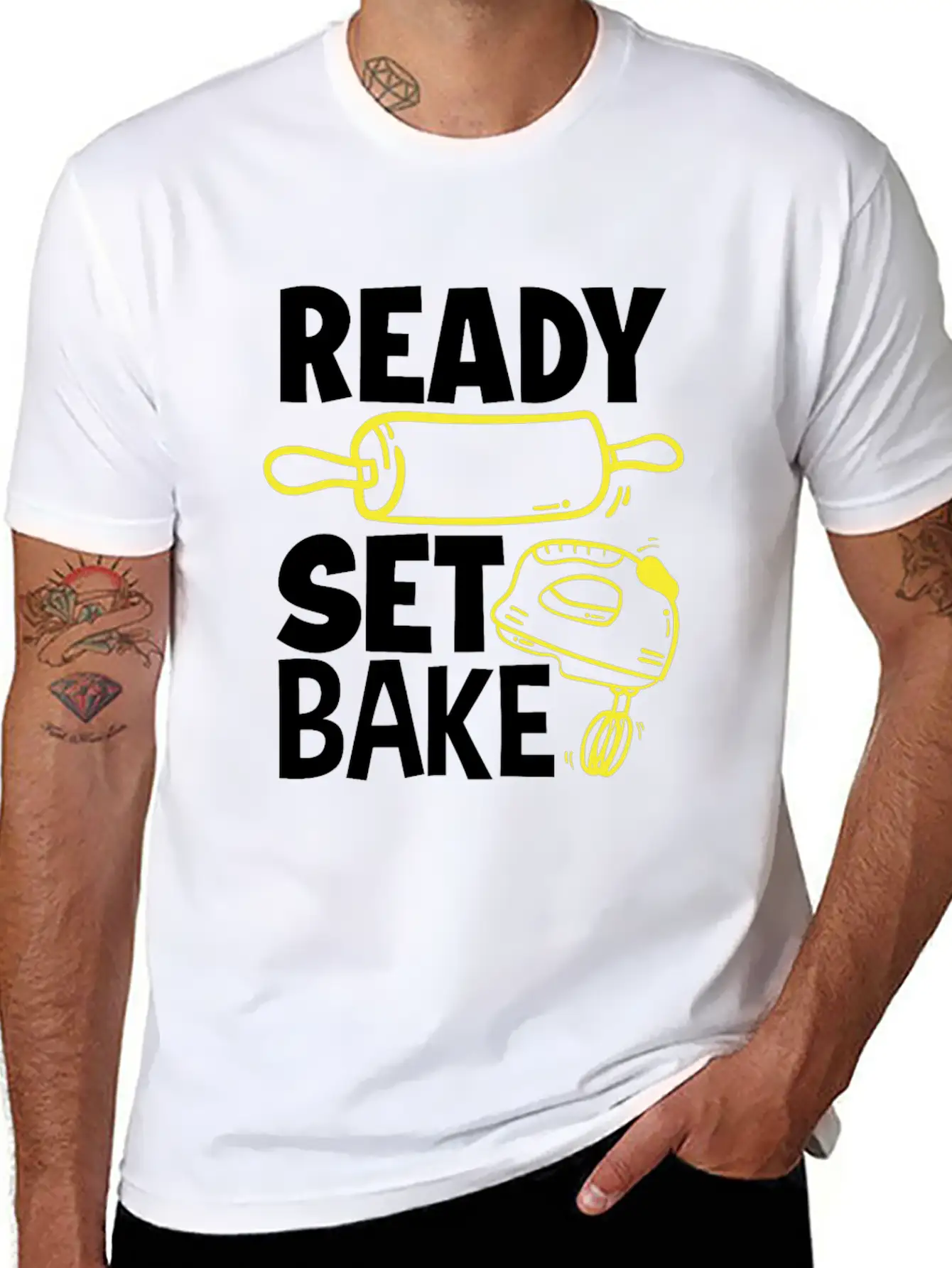 Ready Set Bake Baking Baker Gift Relaxed Everyday Tee – Lightweight And Durable Cotton