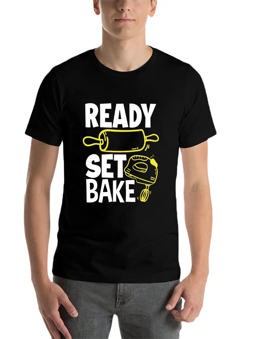 Ready Set Bake Baking Baker Gift Relaxed Everyday Tee – Lightweight And Durable Cotton