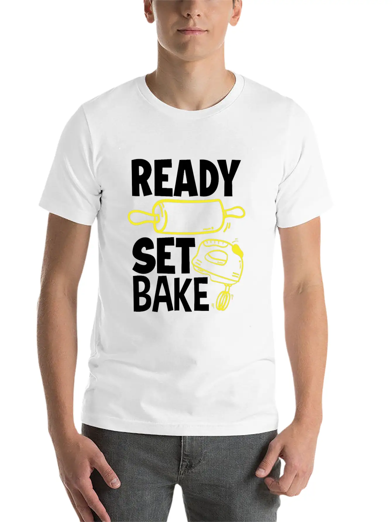 Ready Set Bake Baking Baker Gift Relaxed Everyday Tee – Lightweight And Durable Cotton