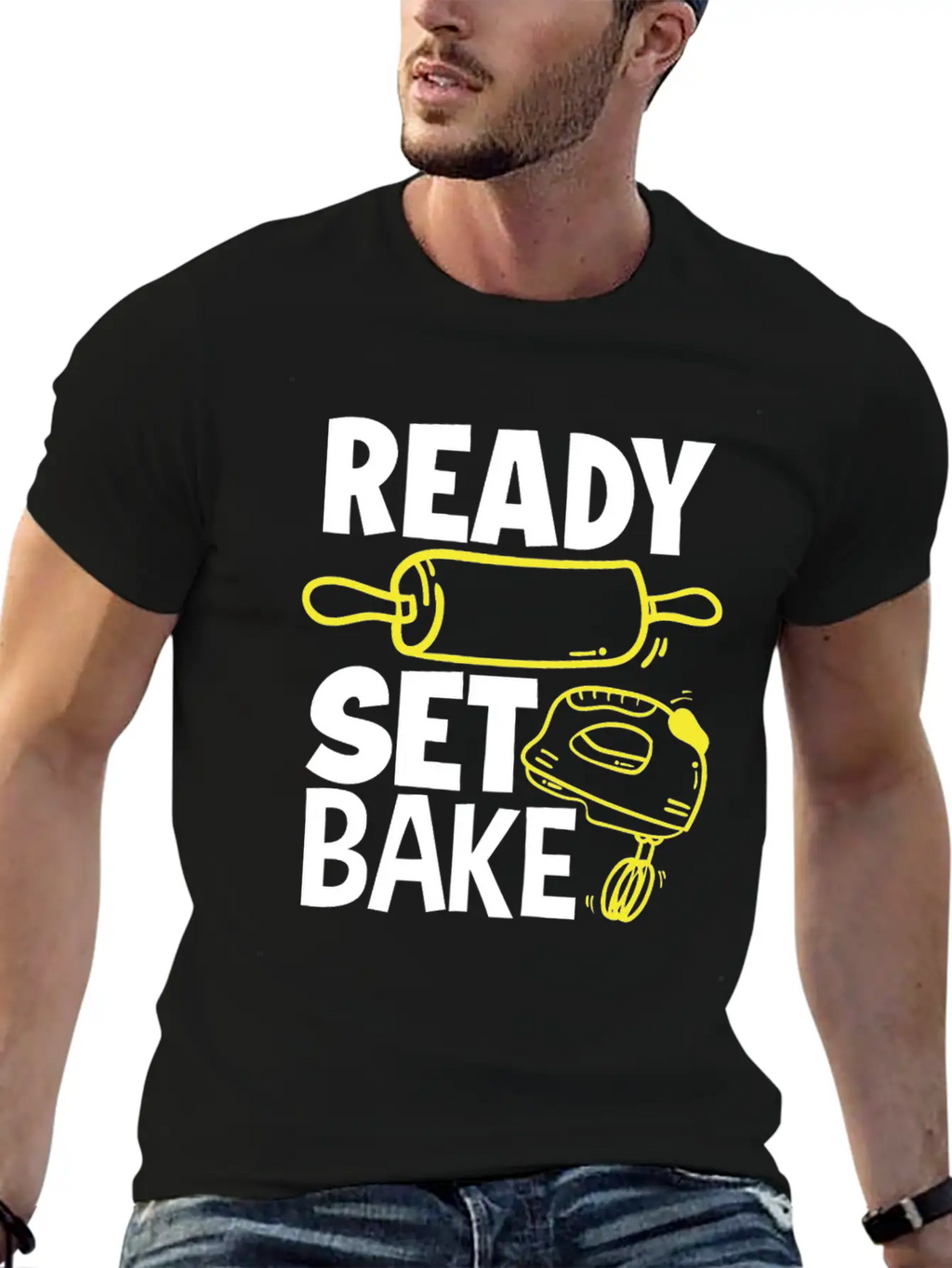 Ready Set Bake Baking Baker Gift Relaxed Everyday Tee – Lightweight And Durable Cotton