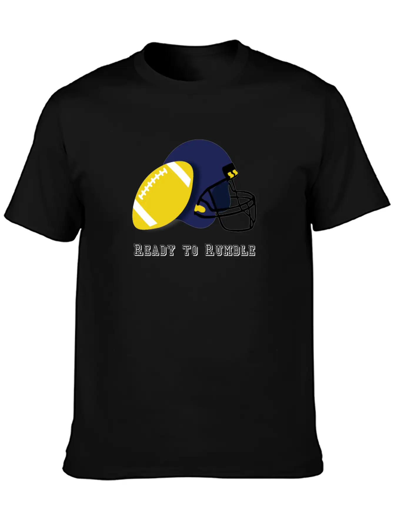 Ready To Rumble Sport Training Football Essential Cotton Tee For Daily Outfits – Unisex Style