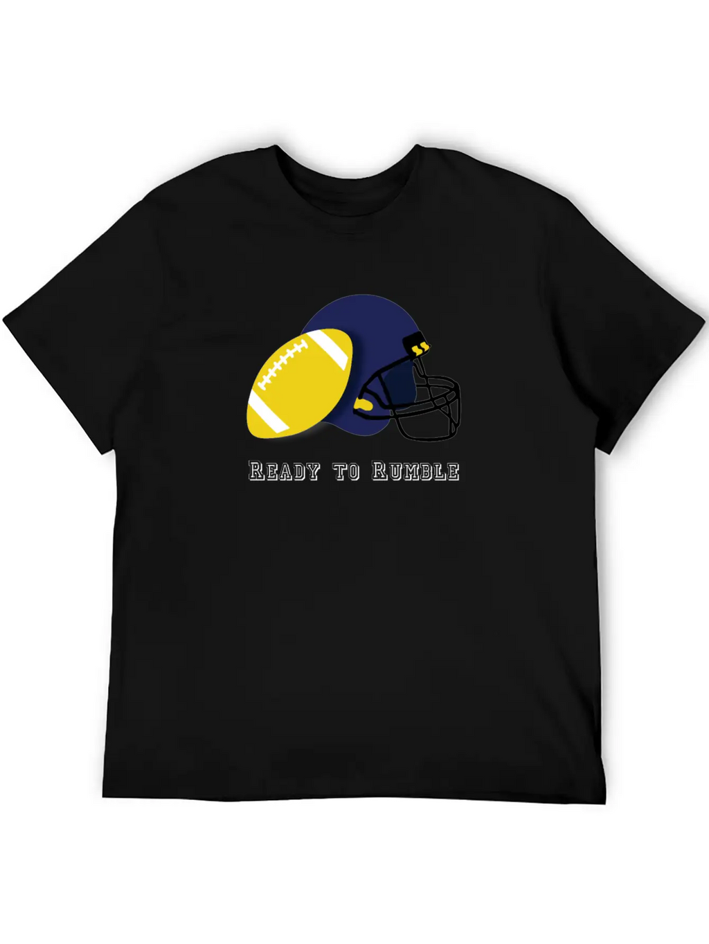 Ready To Rumble Sport Training Football Essential Cotton Tee For Daily Outfits – Unisex Style