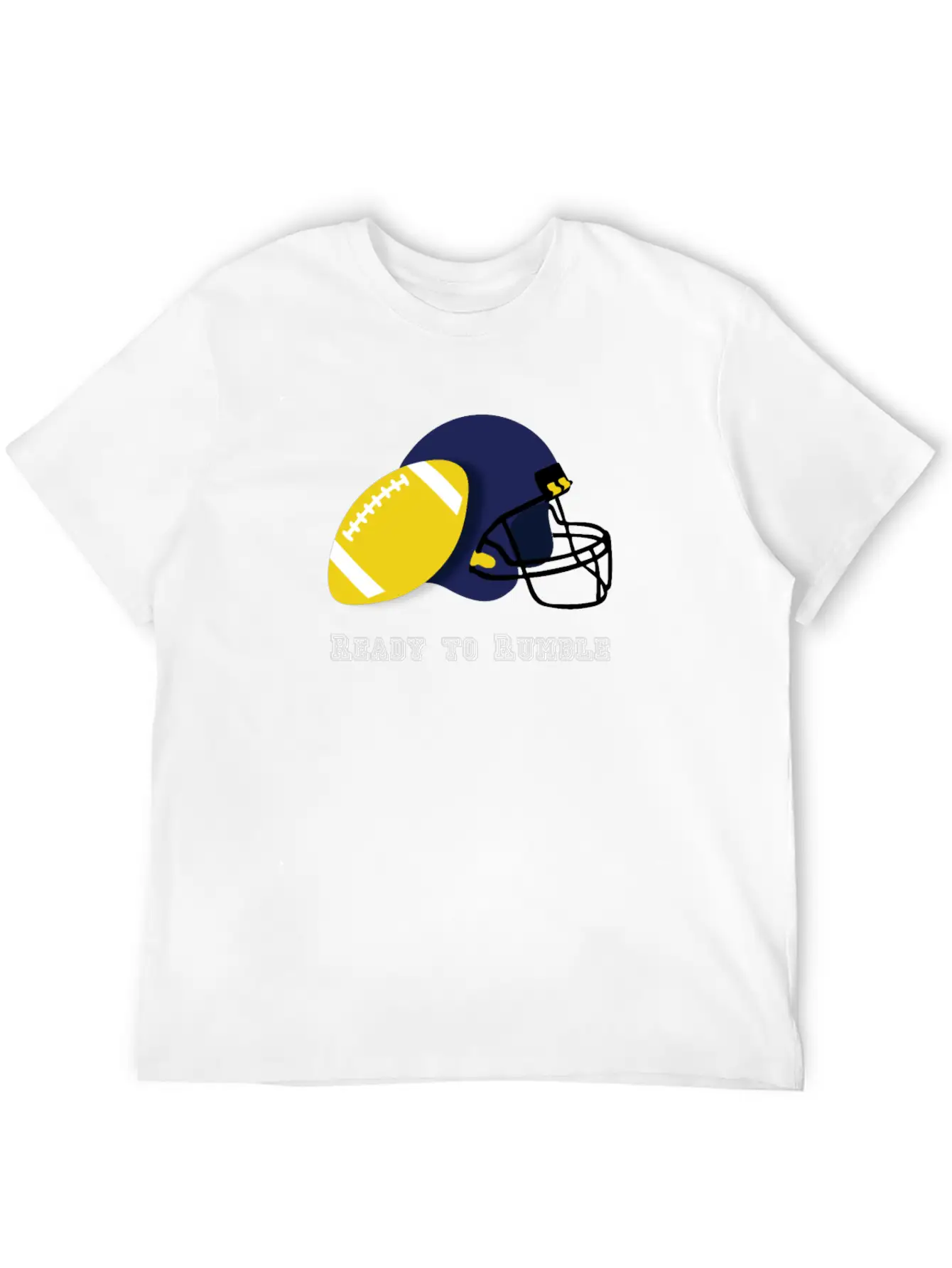 Ready To Rumble Sport Training Football Essential Cotton Tee For Daily Outfits – Unisex Style