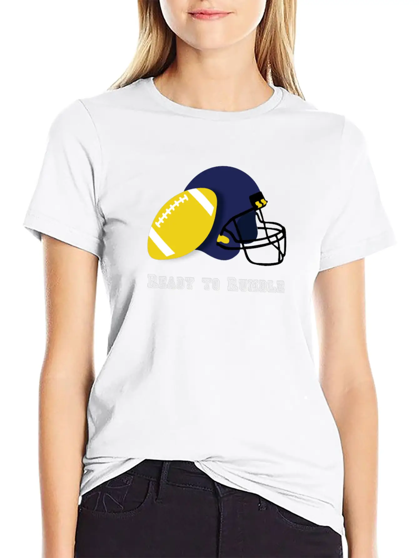 Ready To Rumble Sport Training Football Essential Cotton Tee For Daily Outfits – Unisex Style