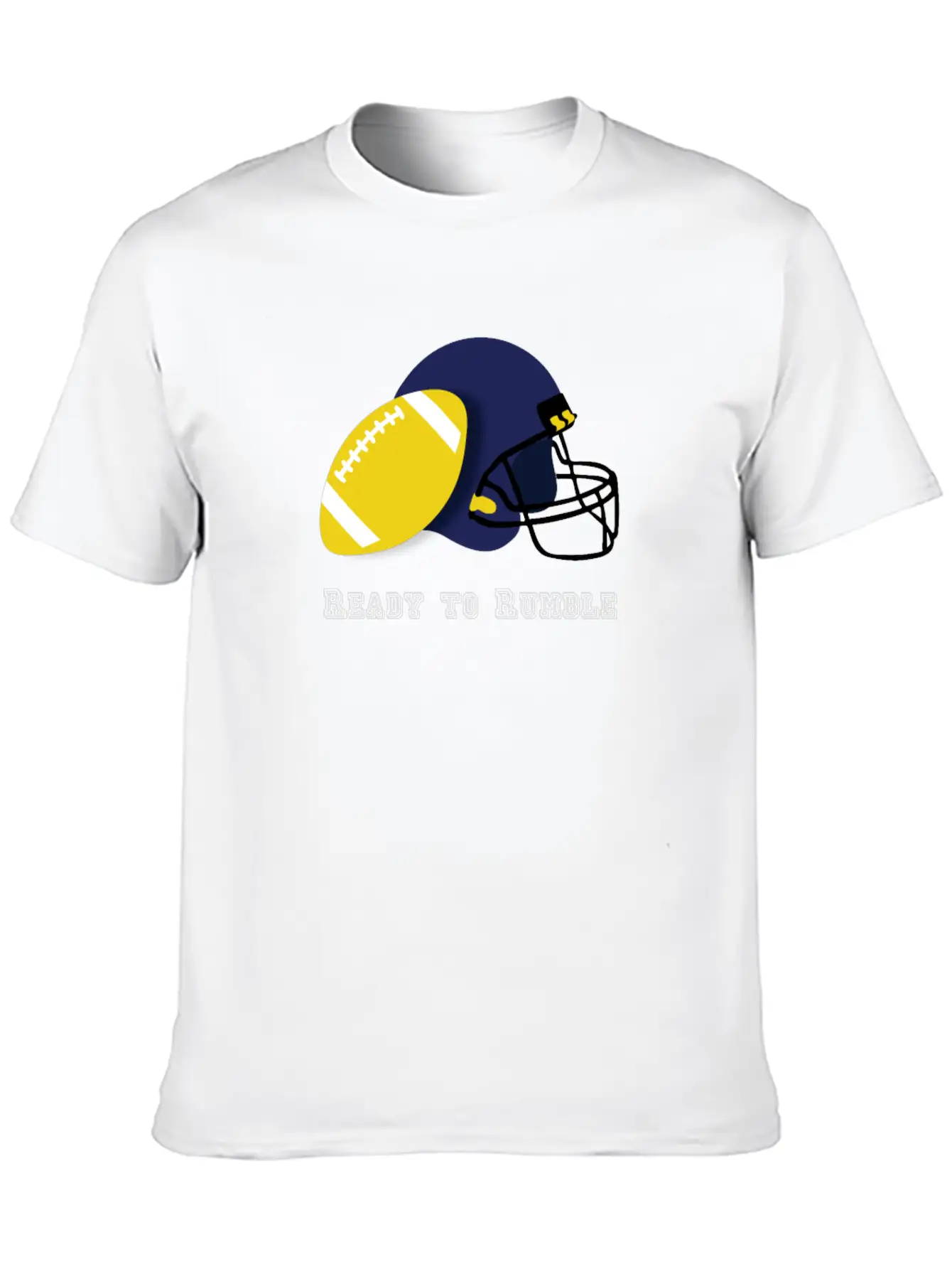 Ready To Rumble Sport Training Football Essential Cotton Tee For Daily Outfits – Unisex Style