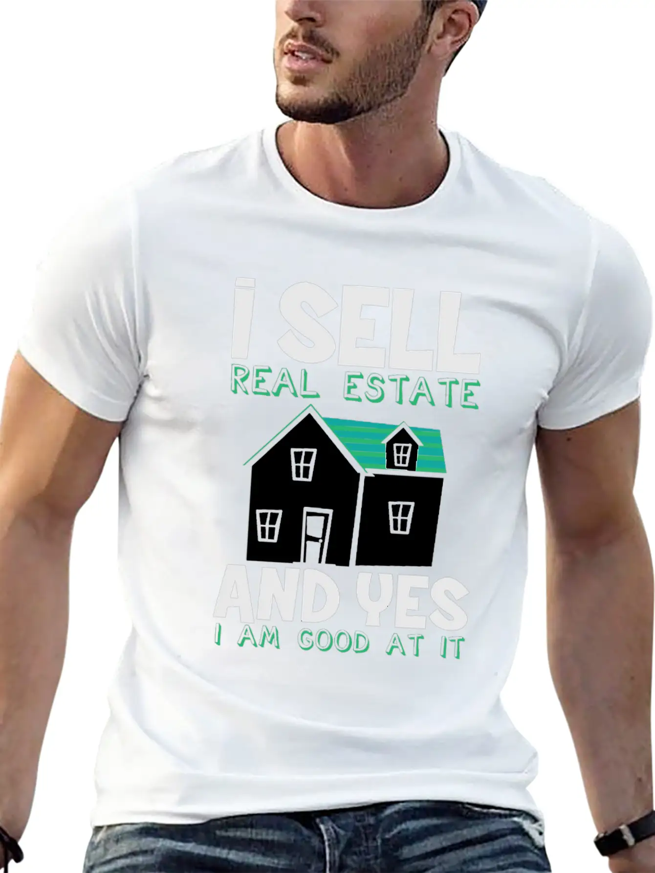 Real Estate Agent Estate Agent Real Estate Trading Stylish Everyday T-Shirt – Unisex Basic Cotton Tee