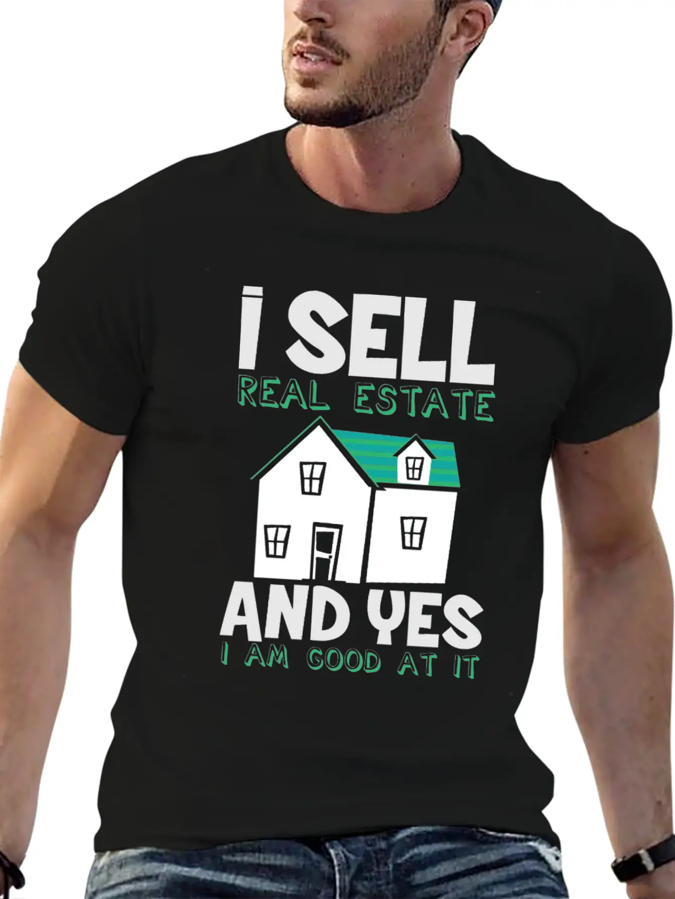 Real Estate Agent Estate Agent Real Estate Trading Stylish Everyday T-Shirt – Unisex Basic Cotton Tee