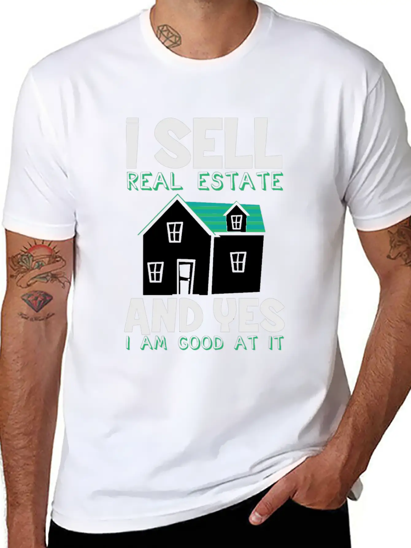 Real Estate Agent Estate Agent Real Estate Trading Stylish Everyday T-Shirt – Unisex Basic Cotton Tee