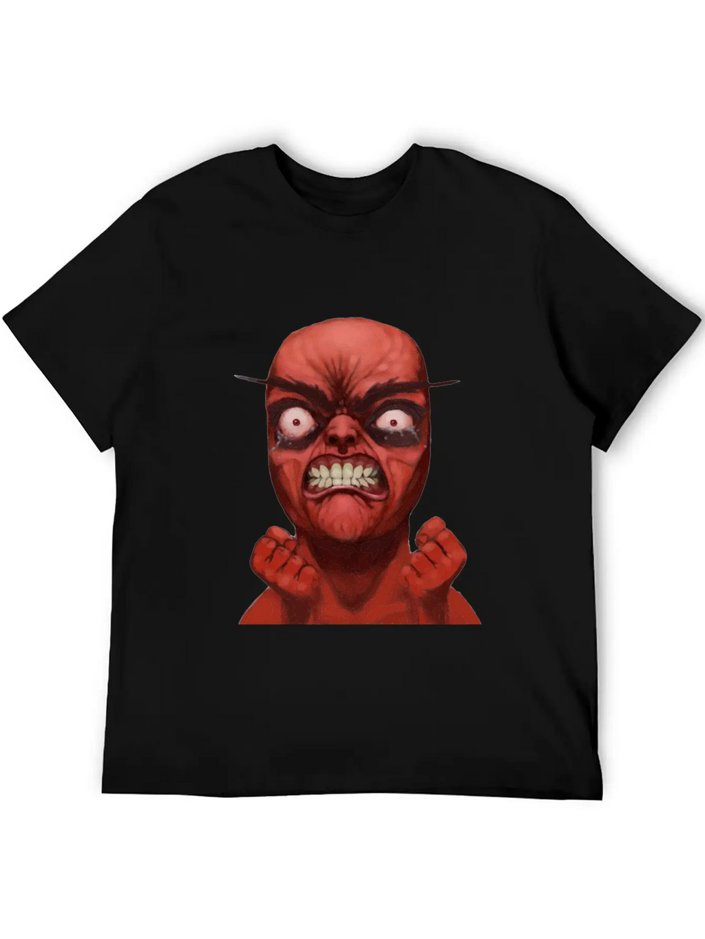 Realistic Rage Meme Face Stylish Everyday T-Shirt – Unisex Basic Cotton Tee