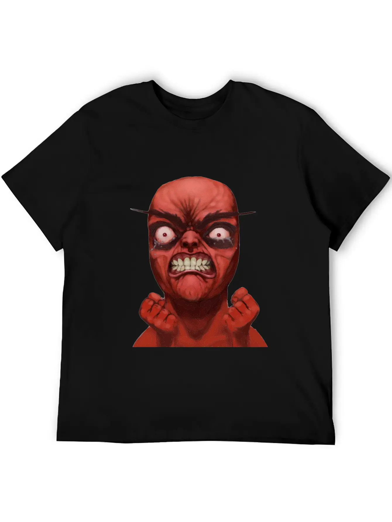Realistic Rage Meme Face Stylish Everyday T-Shirt – Unisex Basic Cotton Tee