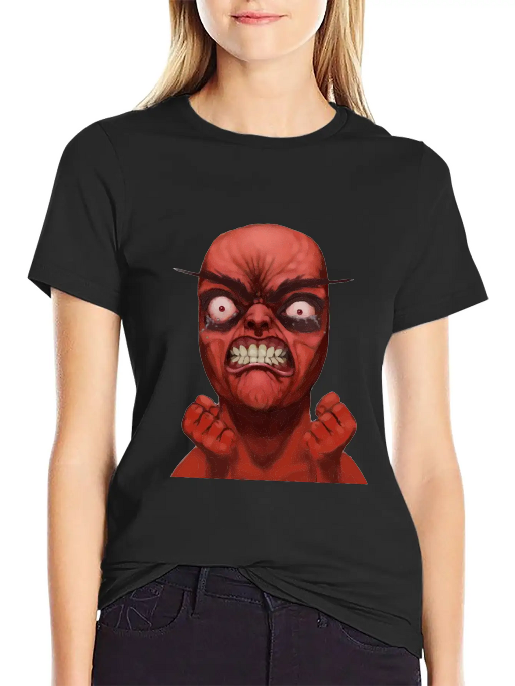 Realistic Rage Meme Face Stylish Everyday T-Shirt – Unisex Basic Cotton Tee