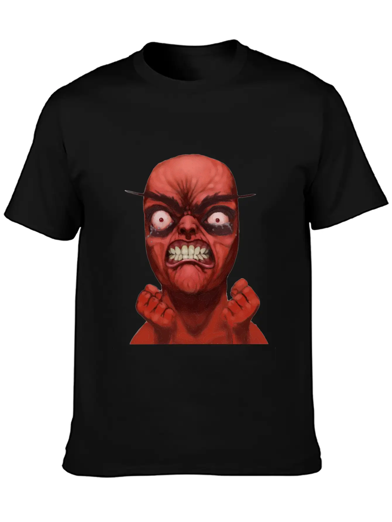 Realistic Rage Meme Face Stylish Everyday T-Shirt – Unisex Basic Cotton Tee