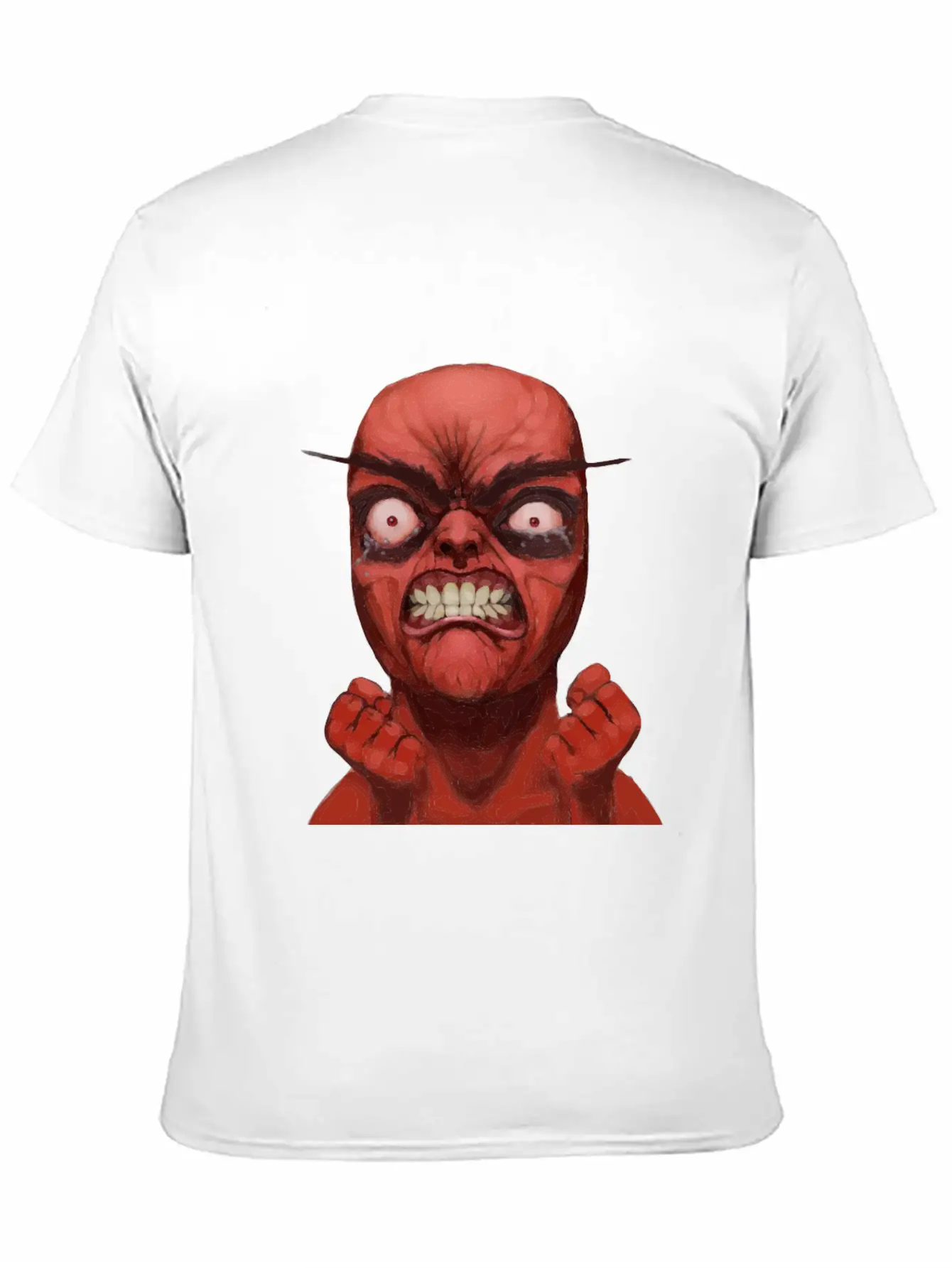 Realistic Rage Meme Face Stylish Everyday T-Shirt – Unisex Basic Cotton Tee