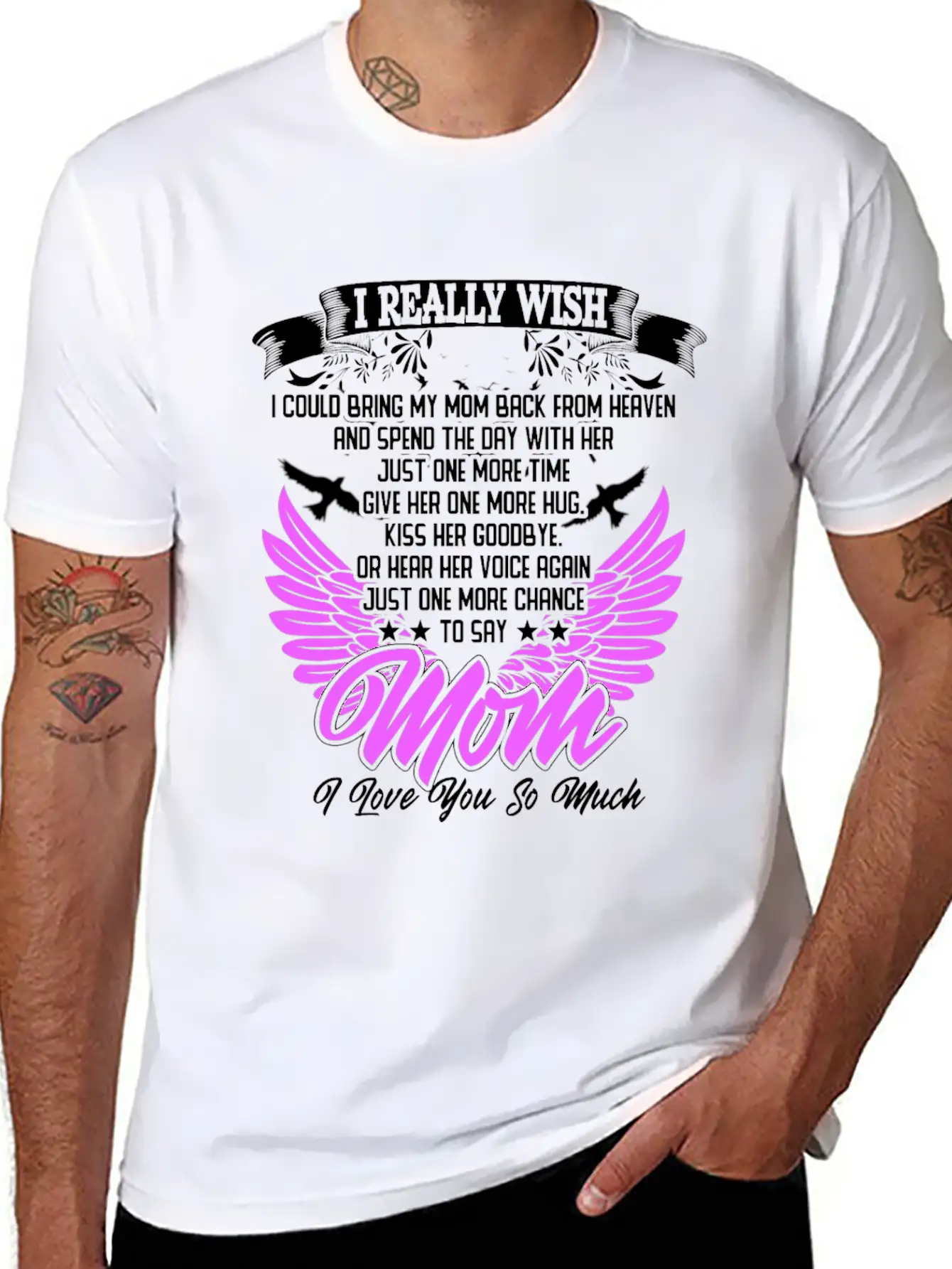 Really Wish Bring Mom Back From Heaven One More Ki Timeless Short Sleeve Tee – Comfy And Minimalist Design