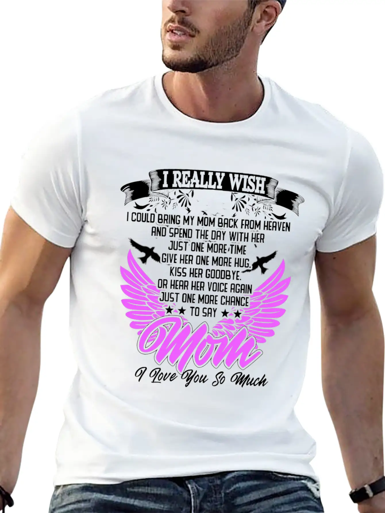 Really Wish Bring Mom Back From Heaven One More Ki Timeless Short Sleeve Tee – Comfy And Minimalist Design