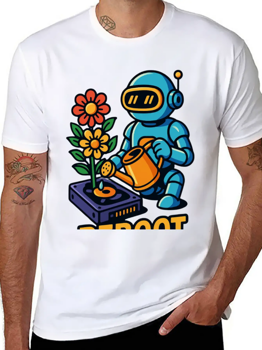 REBOOT NATURE Classic Cotton Tee – Unisex Comfort For Any Season