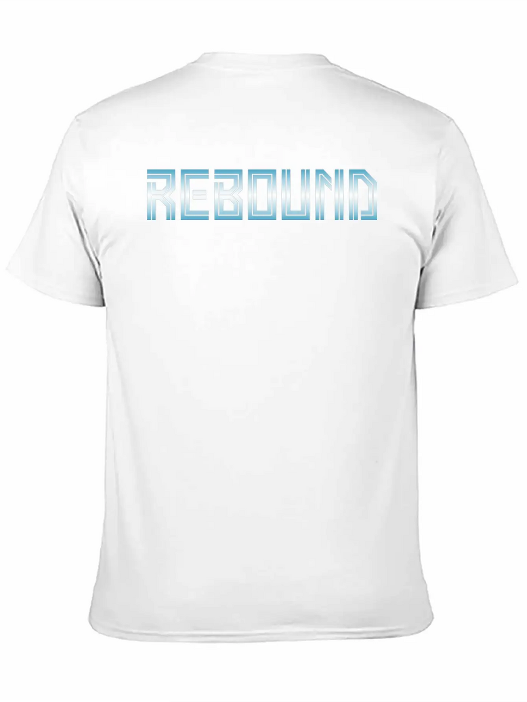 Rebound Gradient Basketball Unisex Casual T-Shirt – Clean Design For Daily Comfort