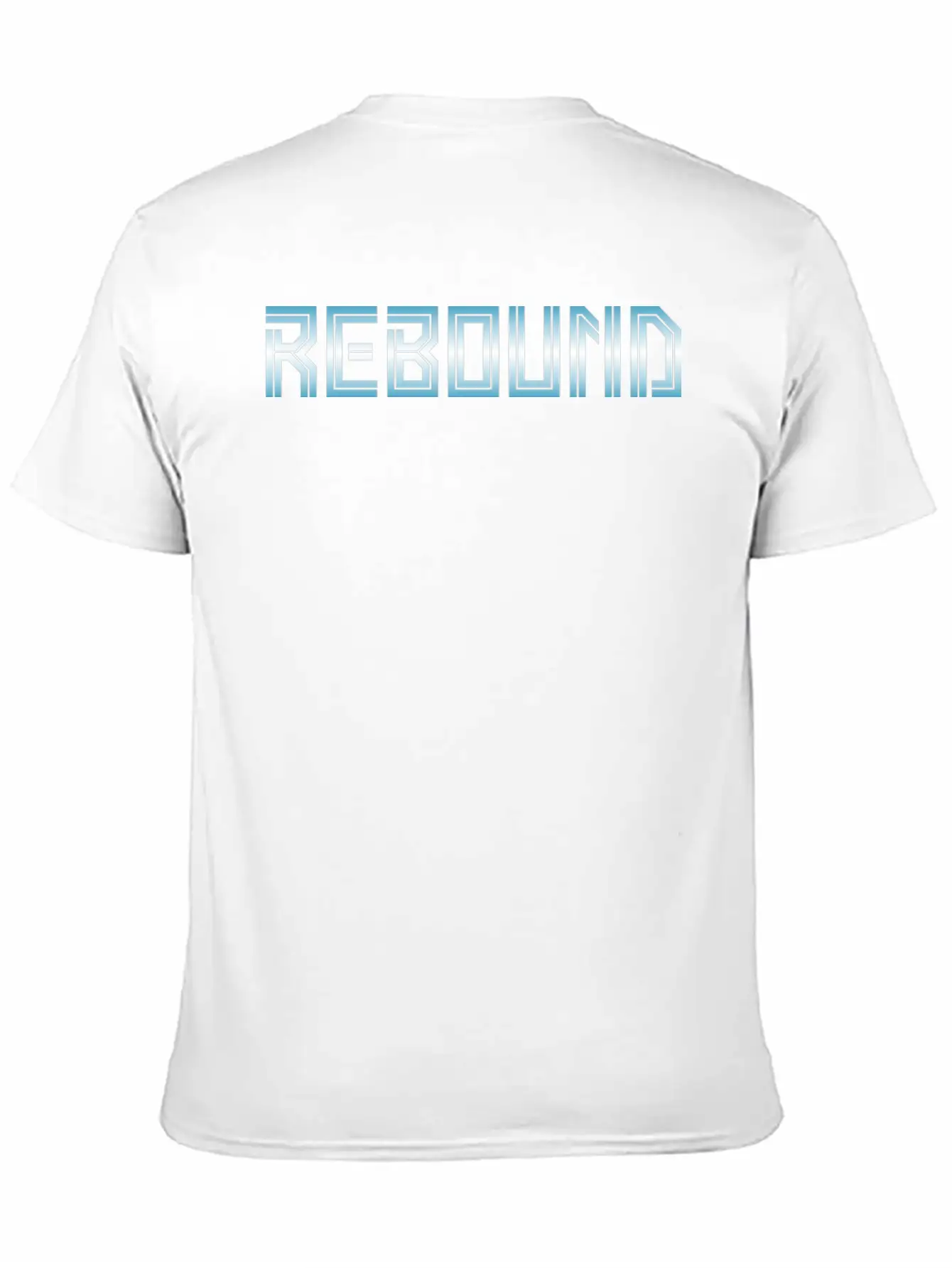Rebound Gradient Basketball Unisex Casual T-Shirt – Clean Design For Daily Comfort