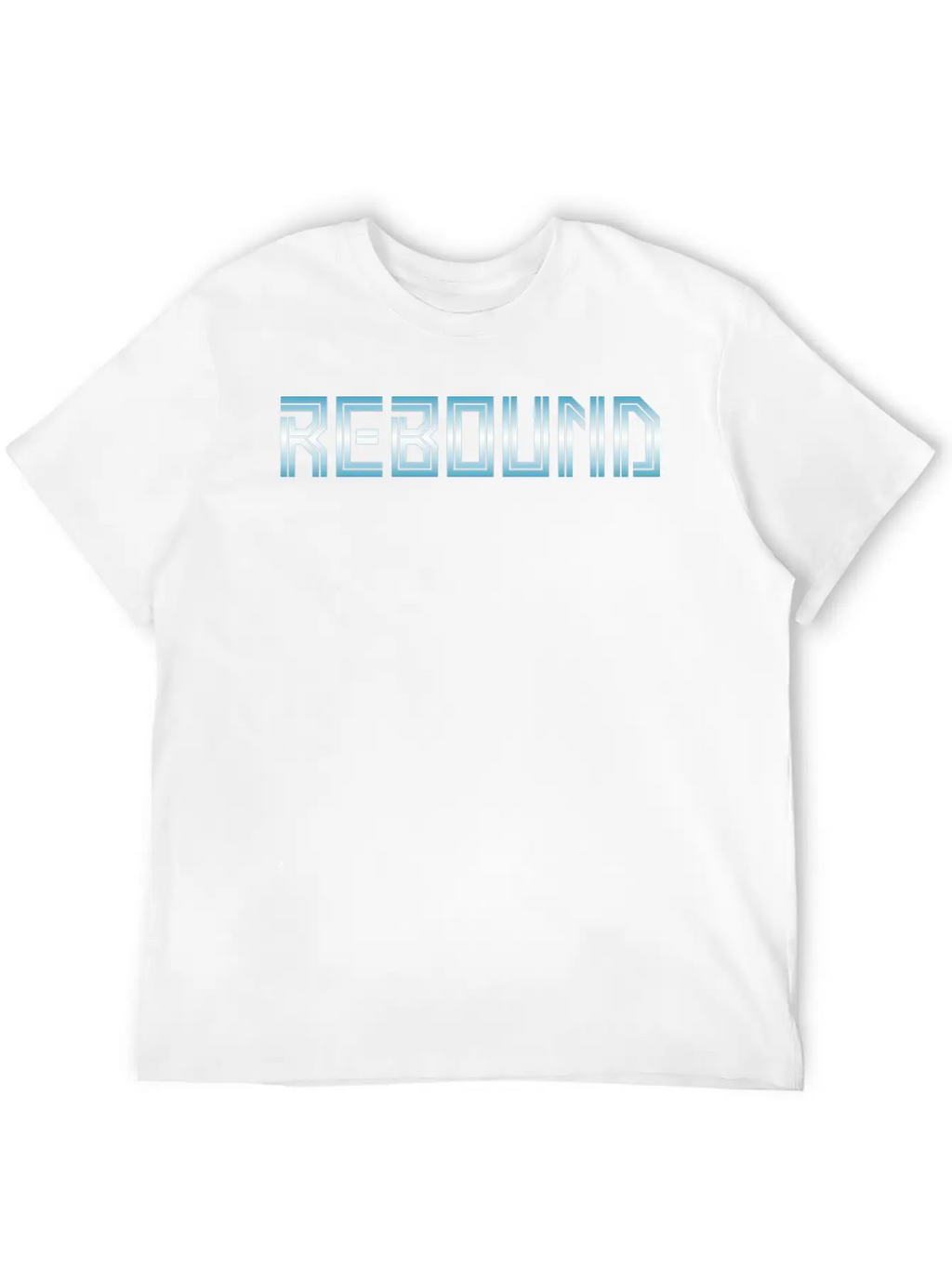 Rebound Gradient Basketball Unisex Casual T-Shirt – Clean Design For Daily Comfort