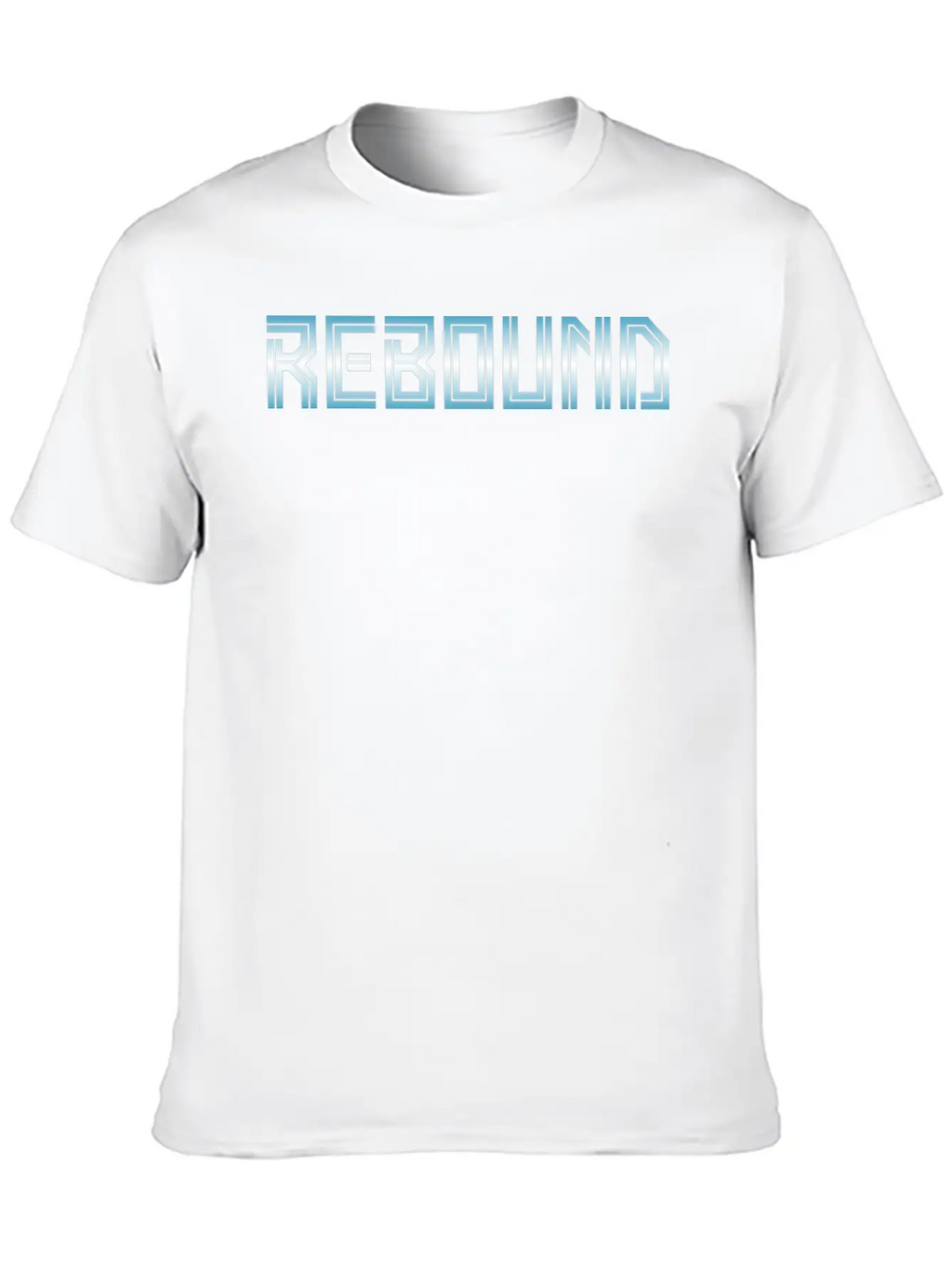 Rebound Gradient Basketball Unisex Casual T-Shirt – Clean Design For Daily Comfort