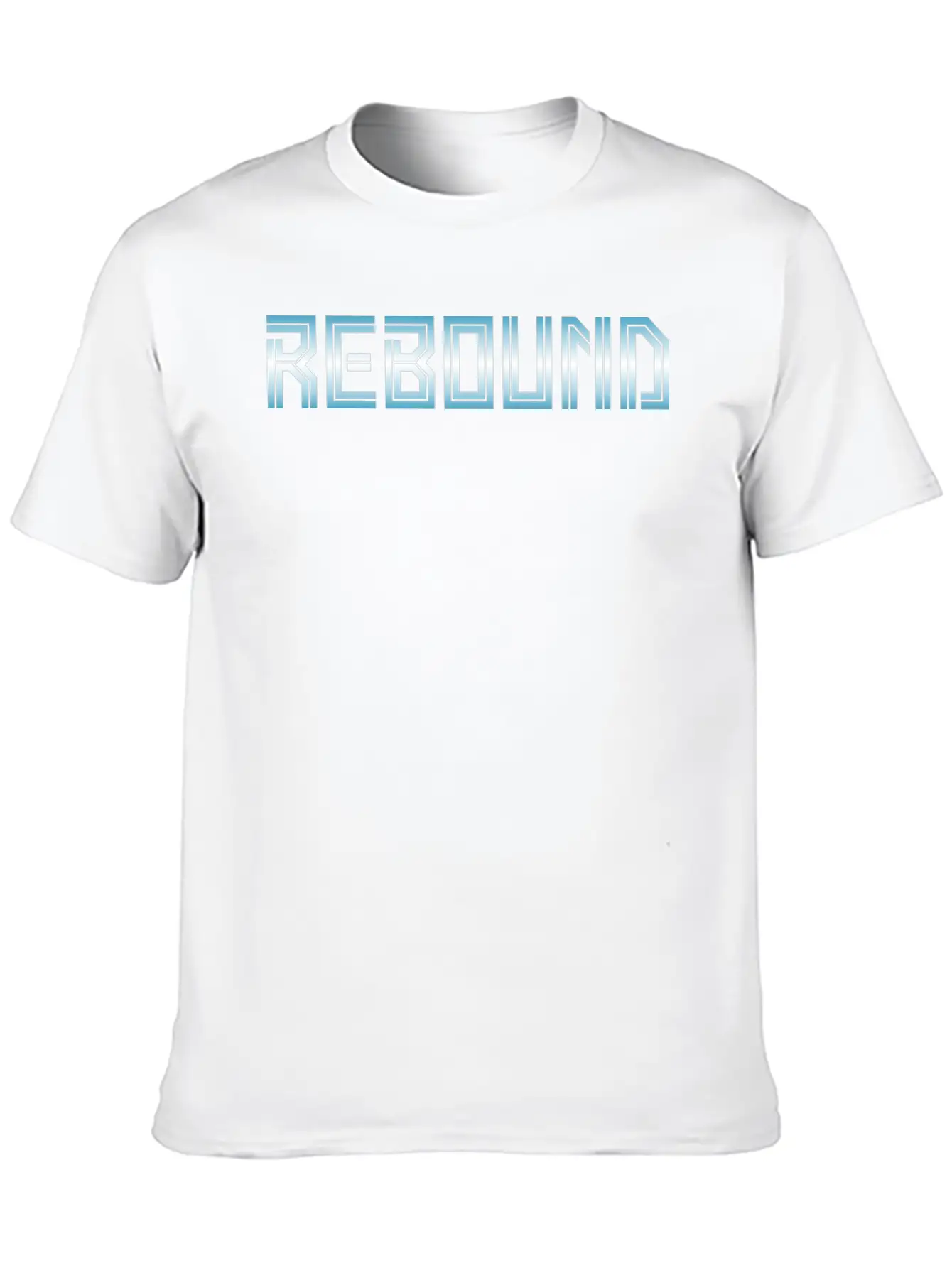 Rebound Gradient Basketball Unisex Casual T-Shirt – Clean Design For Daily Comfort