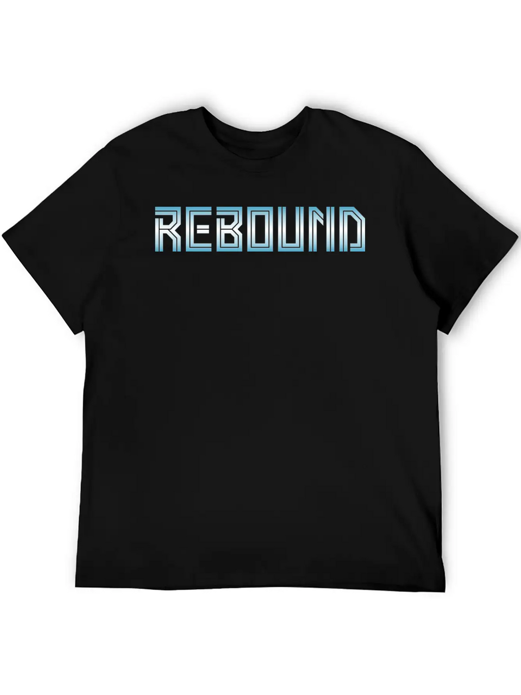Rebound Gradient Basketball Unisex Casual T-Shirt – Clean Design For Daily Comfort