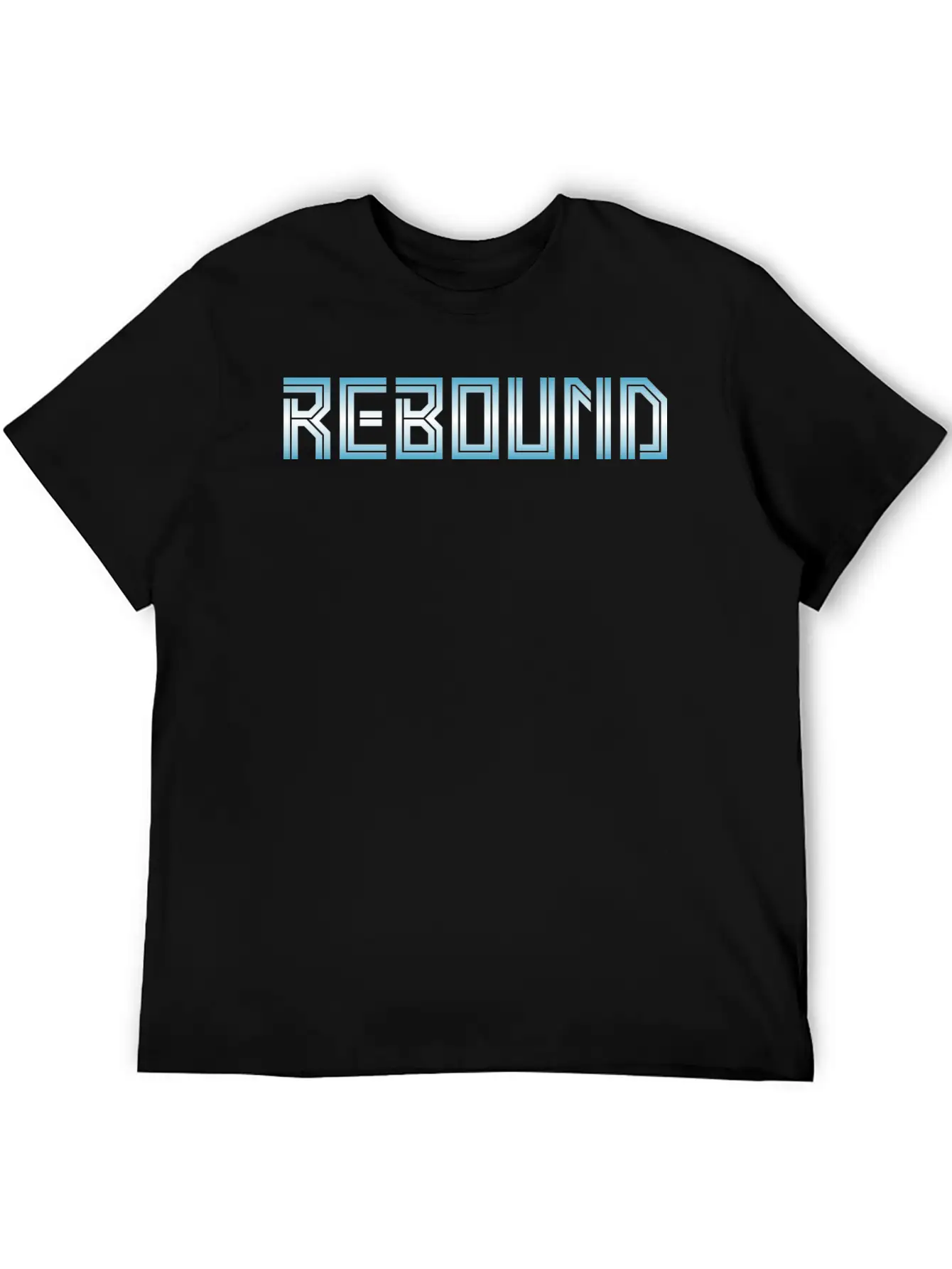 Rebound Gradient Basketball Unisex Casual T-Shirt – Clean Design For Daily Comfort
