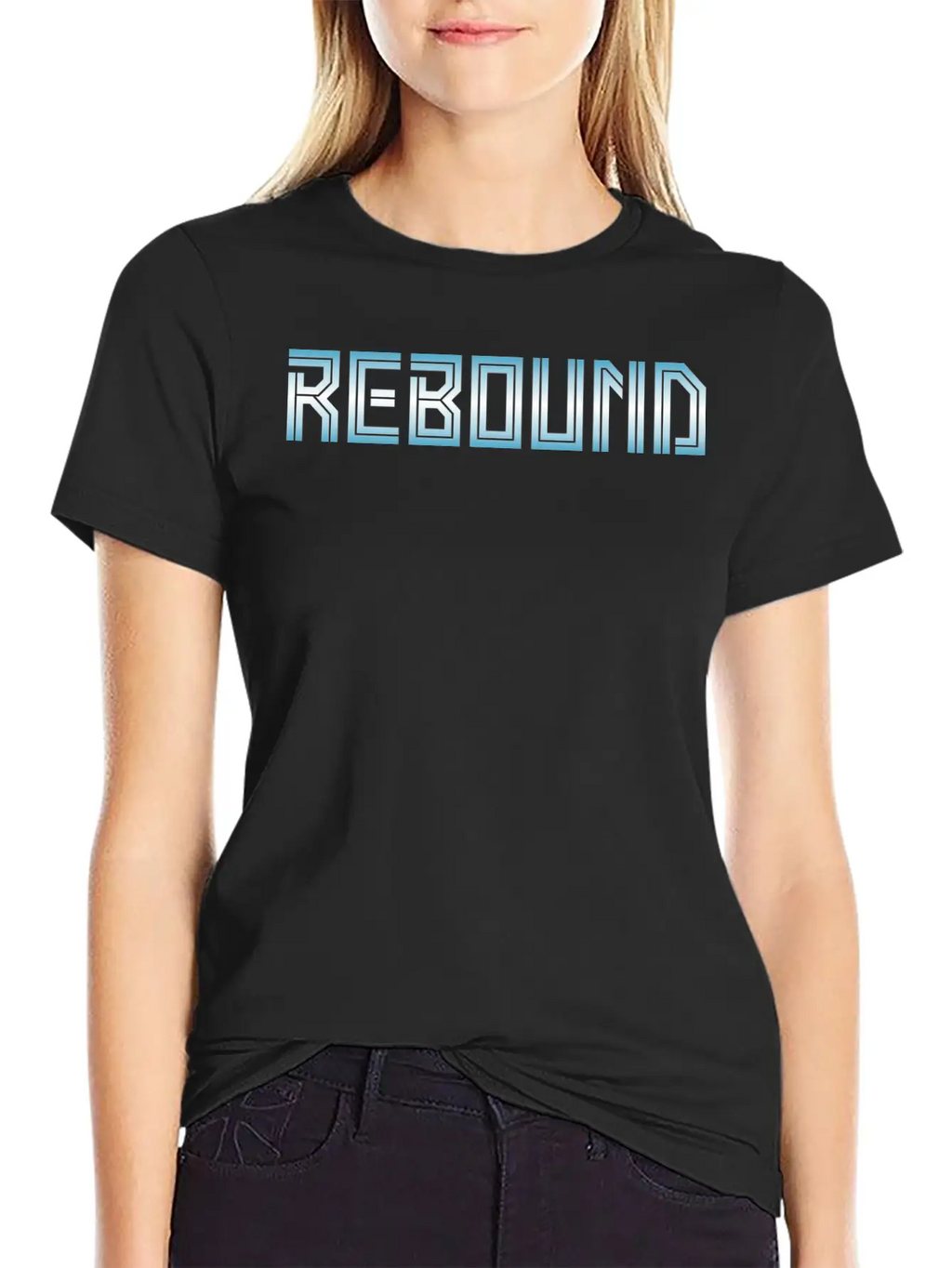 Rebound Gradient Basketball Unisex Casual T-Shirt – Clean Design For Daily Comfort