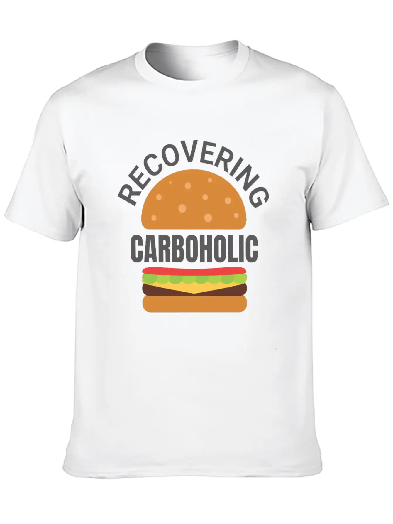 Recovering Carboholic Funny LowCarb Keto Diet Gift Breathable Soft Cotton T-Shirt – Timeless Casual Look