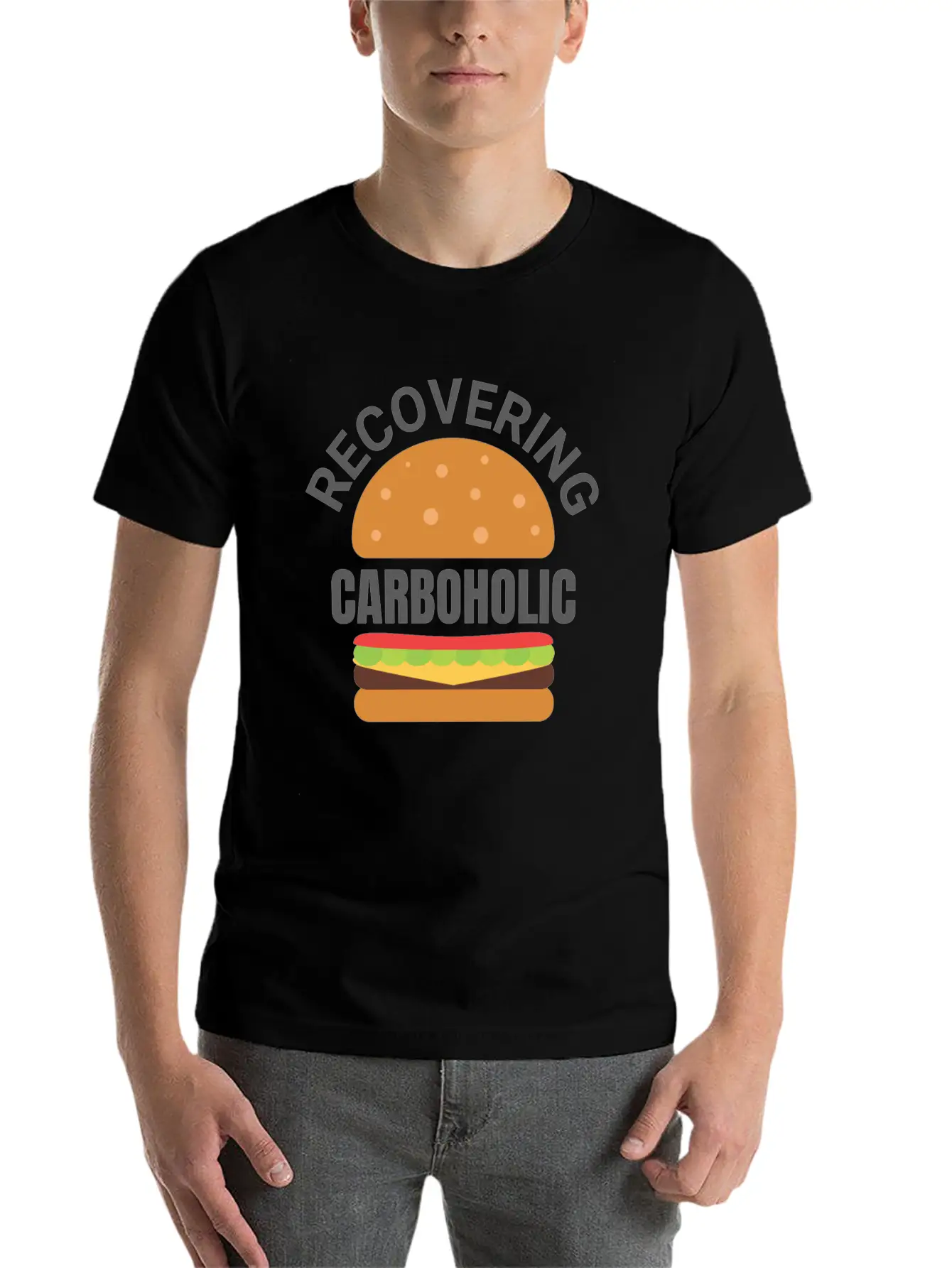 Recovering Carboholic Funny LowCarb Keto Diet Gift Breathable Soft Cotton T-Shirt – Timeless Casual Look
