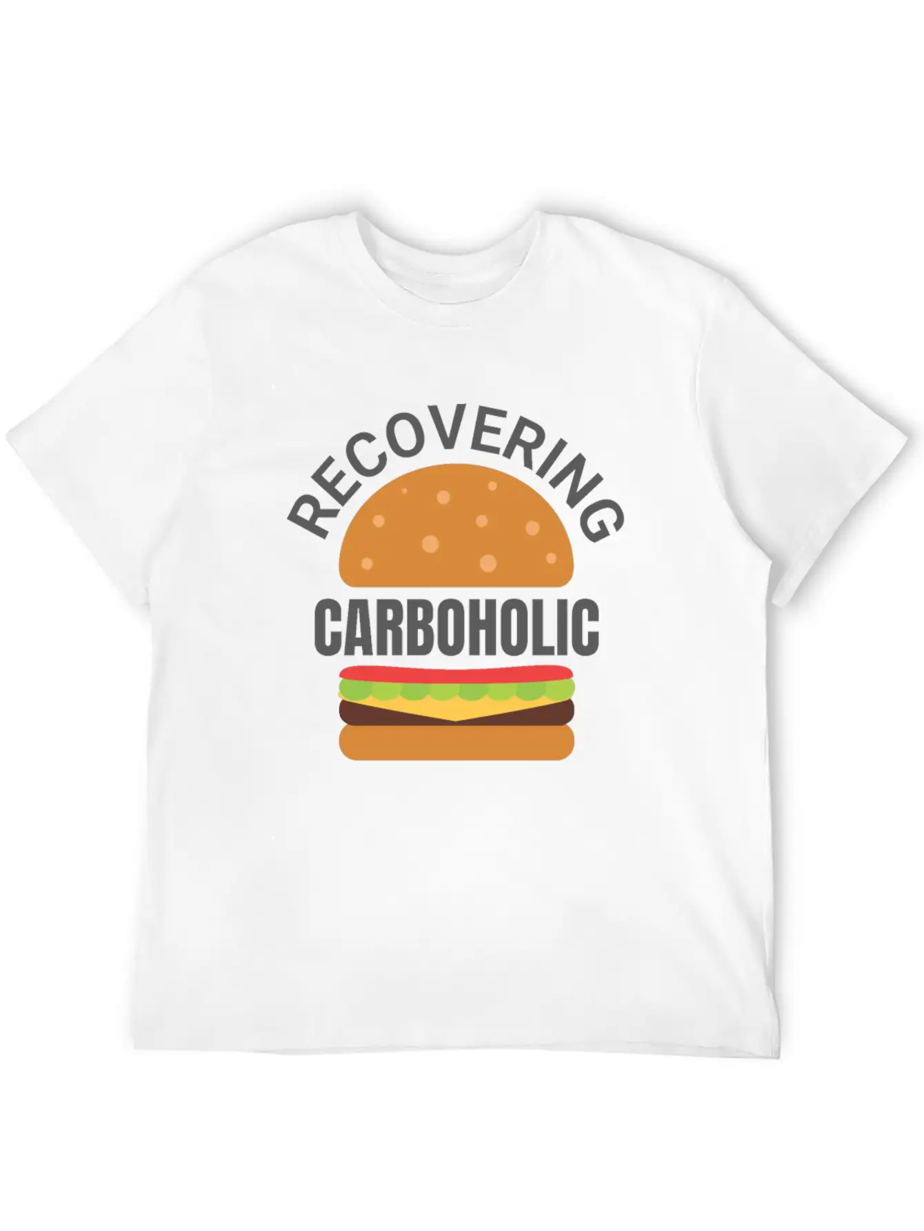 Recovering Carboholic Funny LowCarb Keto Diet Gift Breathable Soft Cotton T-Shirt – Timeless Casual Look