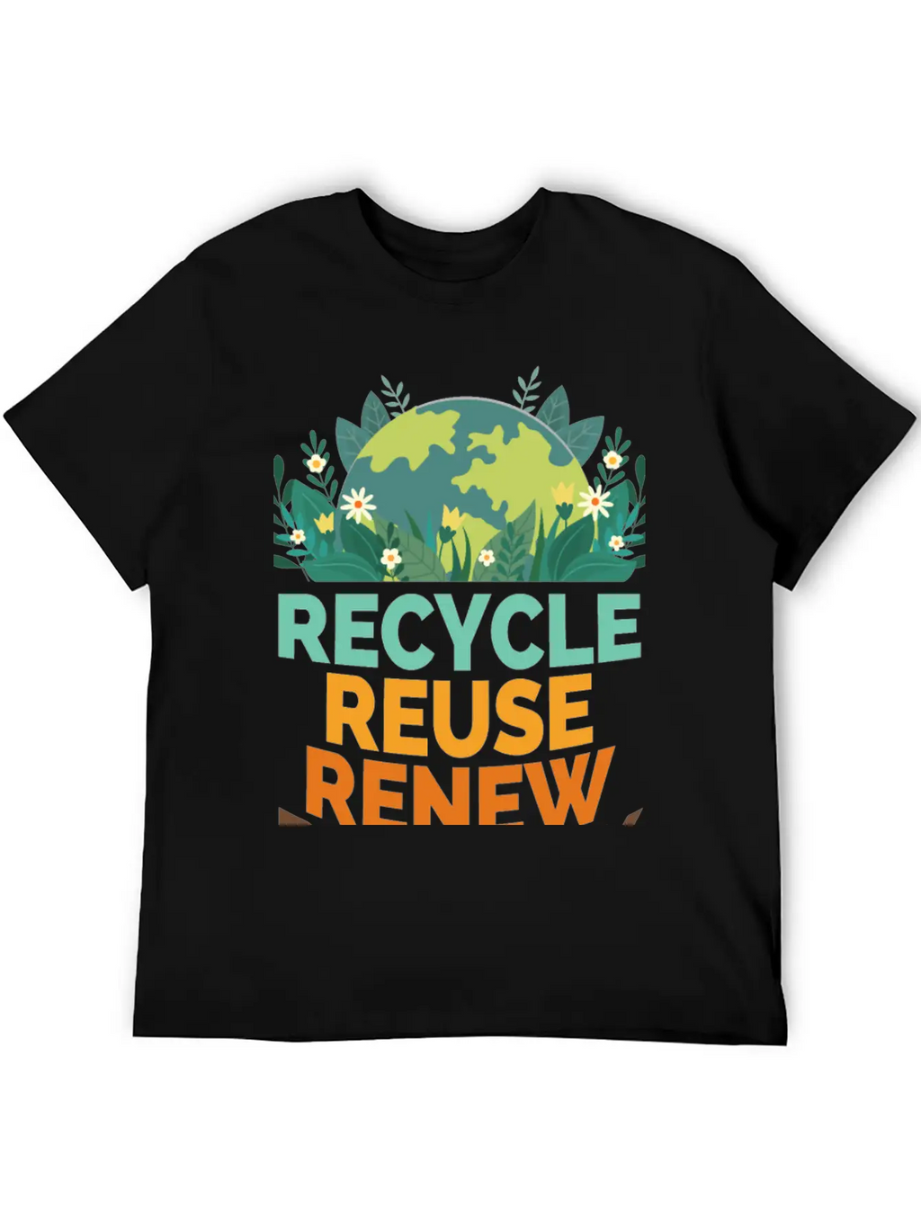 Recycle Reuse Renew Rethink Relaxed Everyday Tee – Lightweight And Durable Cotton