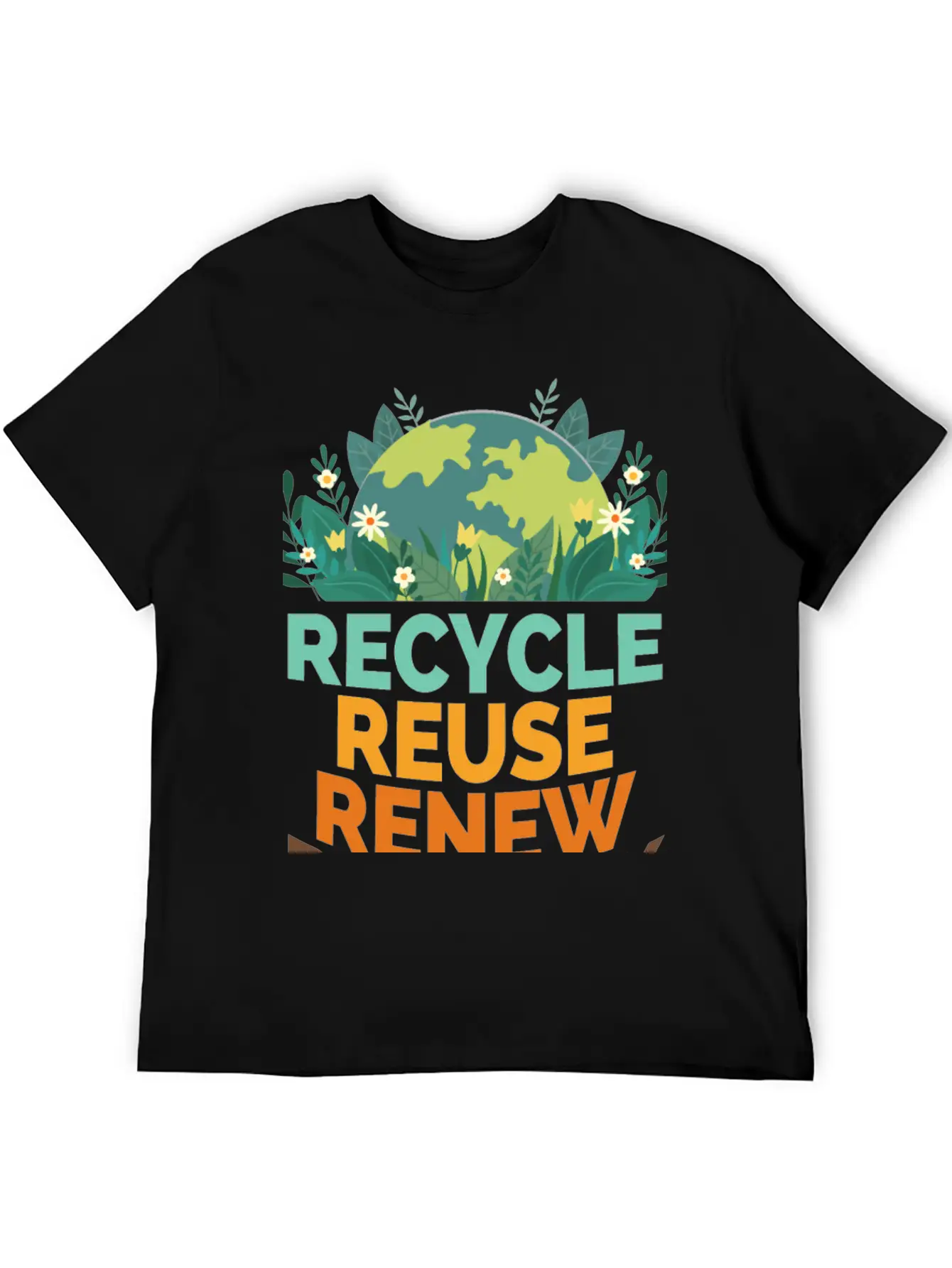 Recycle Reuse Renew Rethink Relaxed Everyday Tee – Lightweight And Durable Cotton