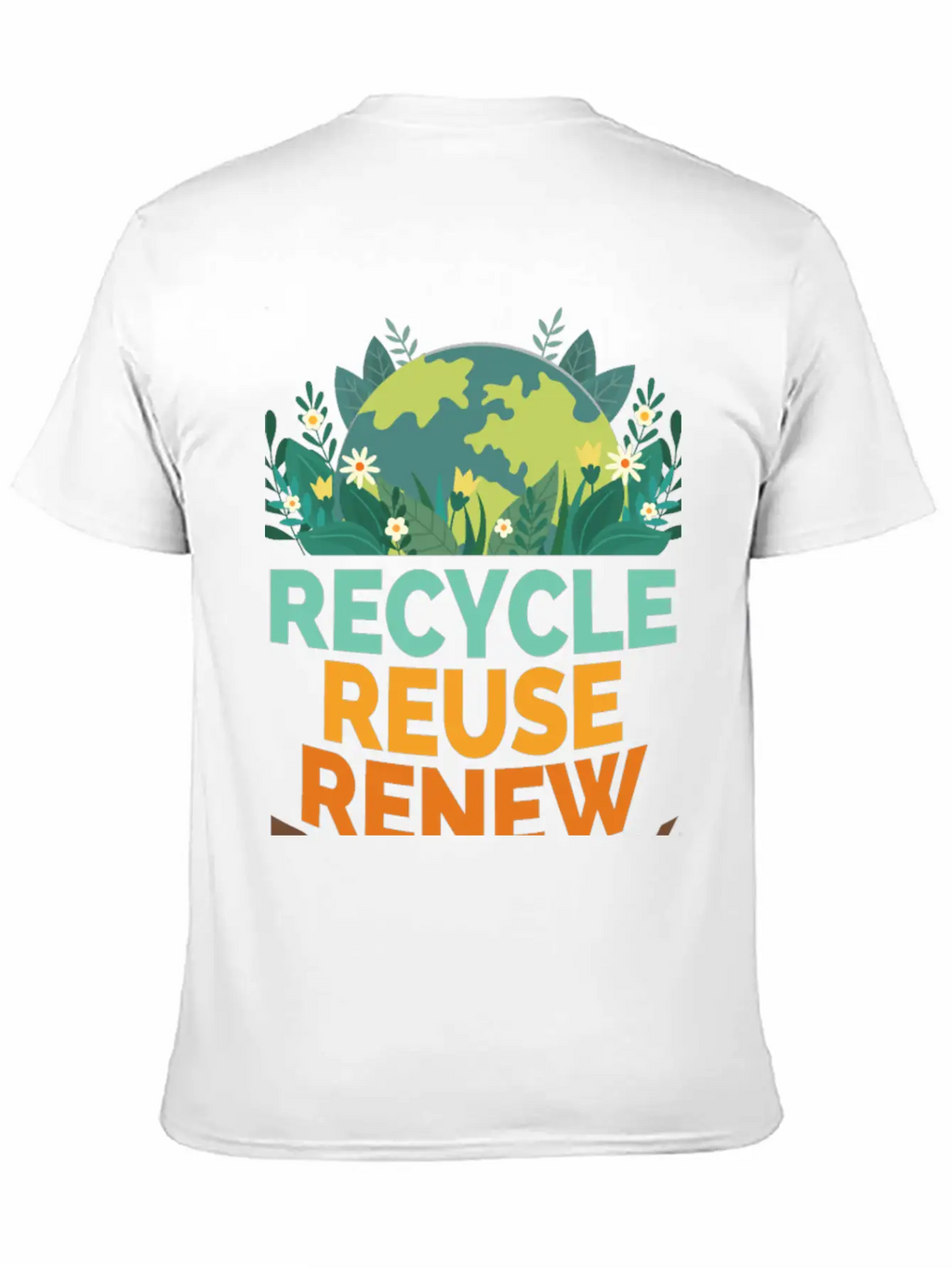 Recycle Reuse Renew Rethink Relaxed Everyday Tee – Lightweight And Durable Cotton