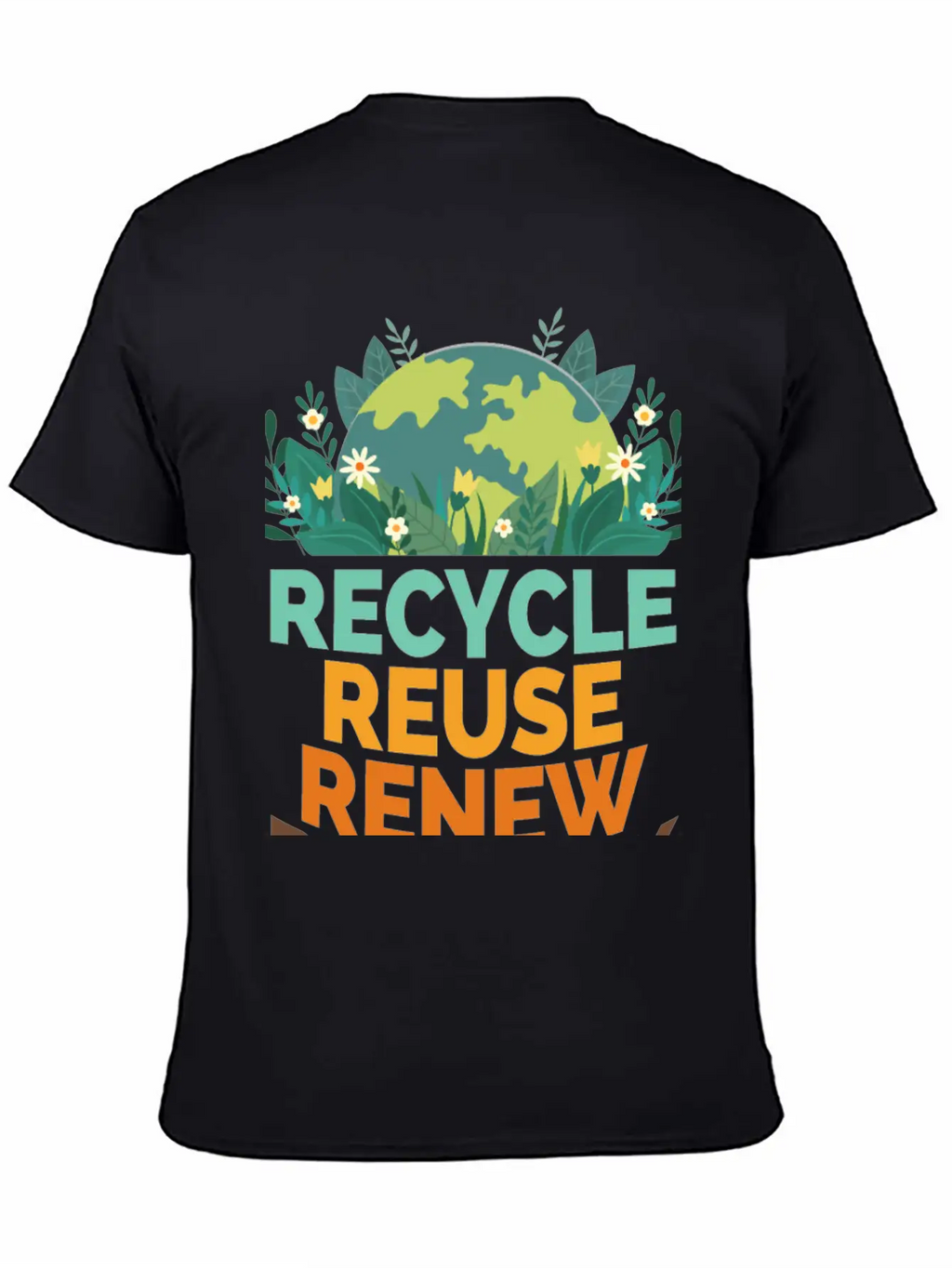 Recycle Reuse Renew Rethink Relaxed Everyday Tee – Lightweight And Durable Cotton