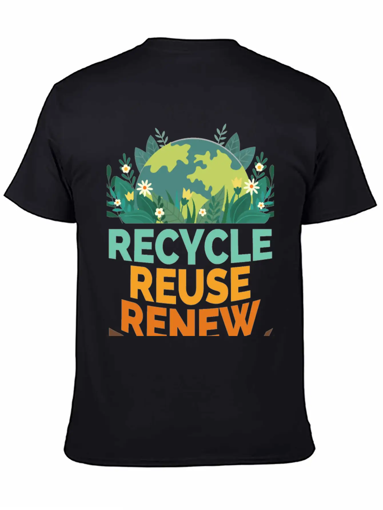 Recycle Reuse Renew Rethink Relaxed Everyday Tee – Lightweight And Durable Cotton