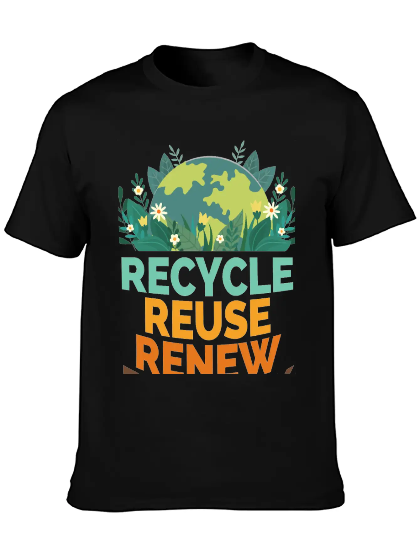 Recycle Reuse Renew Rethink Relaxed Everyday Tee – Lightweight And Durable Cotton