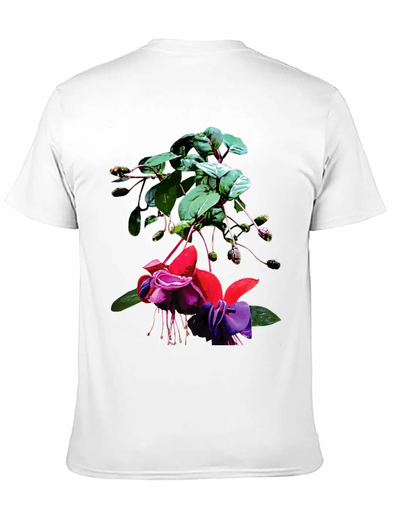 Red And Purple Fuschia Timeless Short Sleeve Tee – Comfy And Minimalist Design