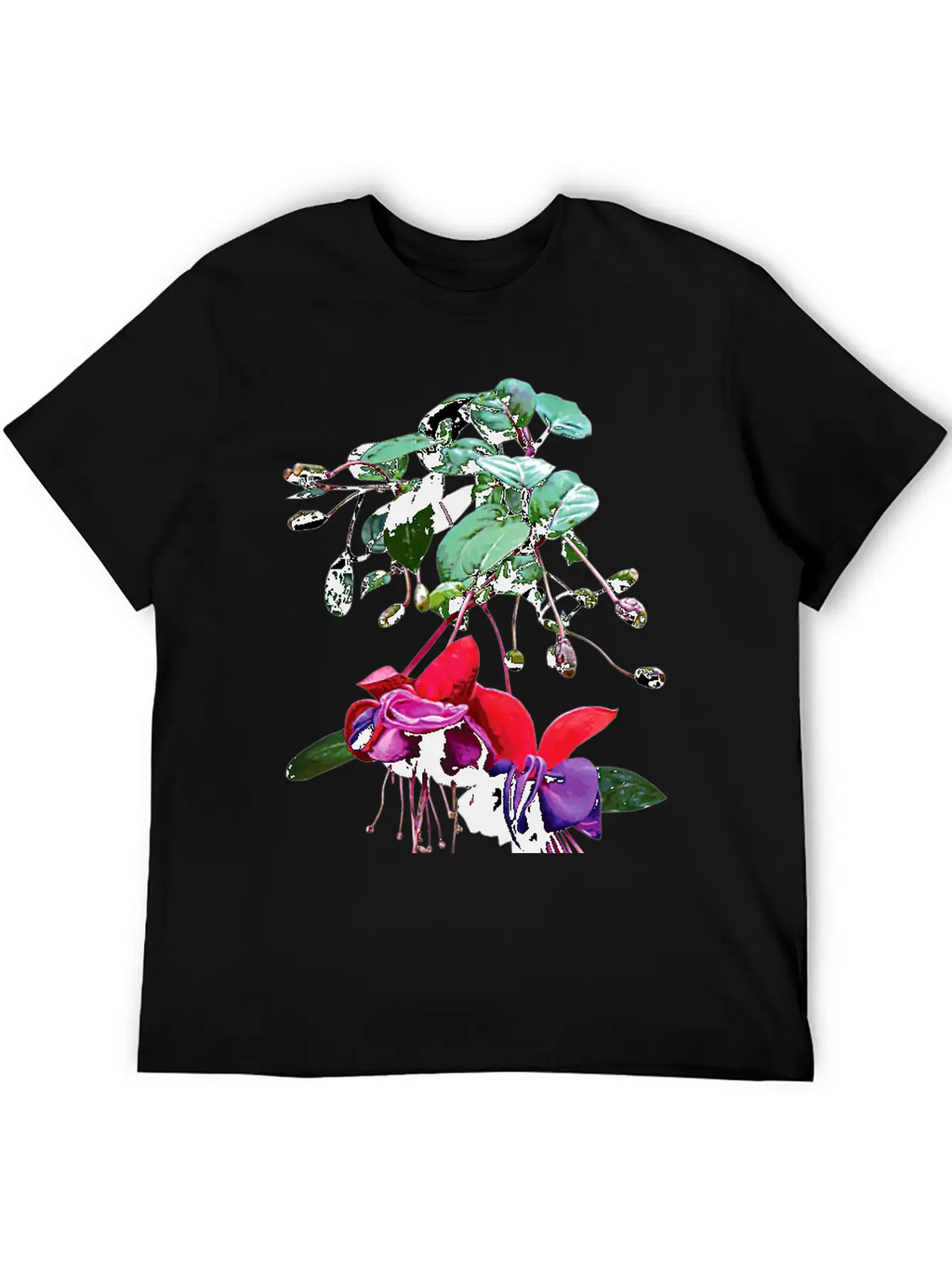 Red And Purple Fuschia Timeless Short Sleeve Tee – Comfy And Minimalist Design