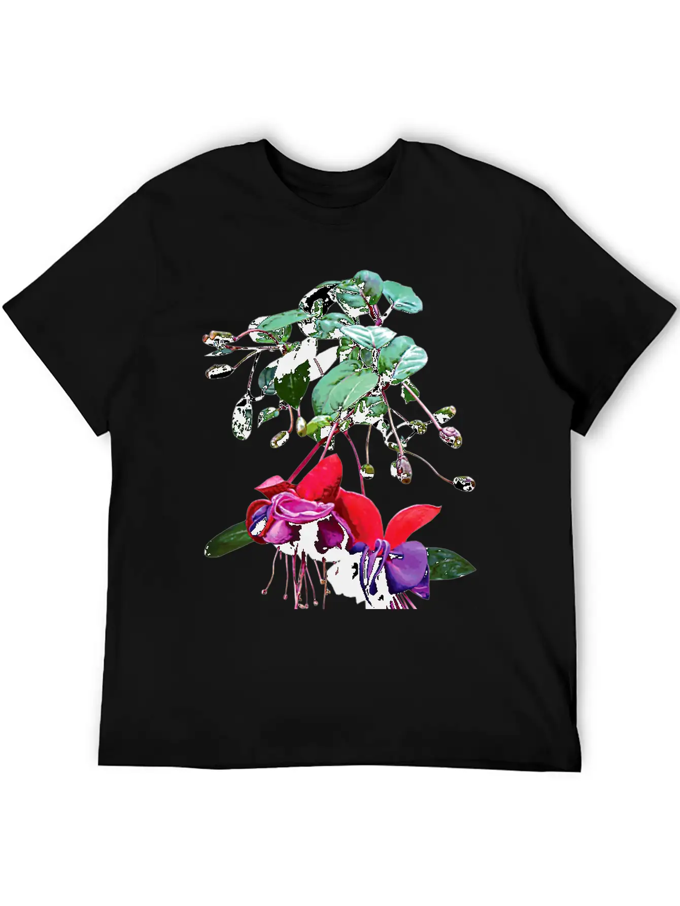 Red And Purple Fuschia Timeless Short Sleeve Tee – Comfy And Minimalist Design