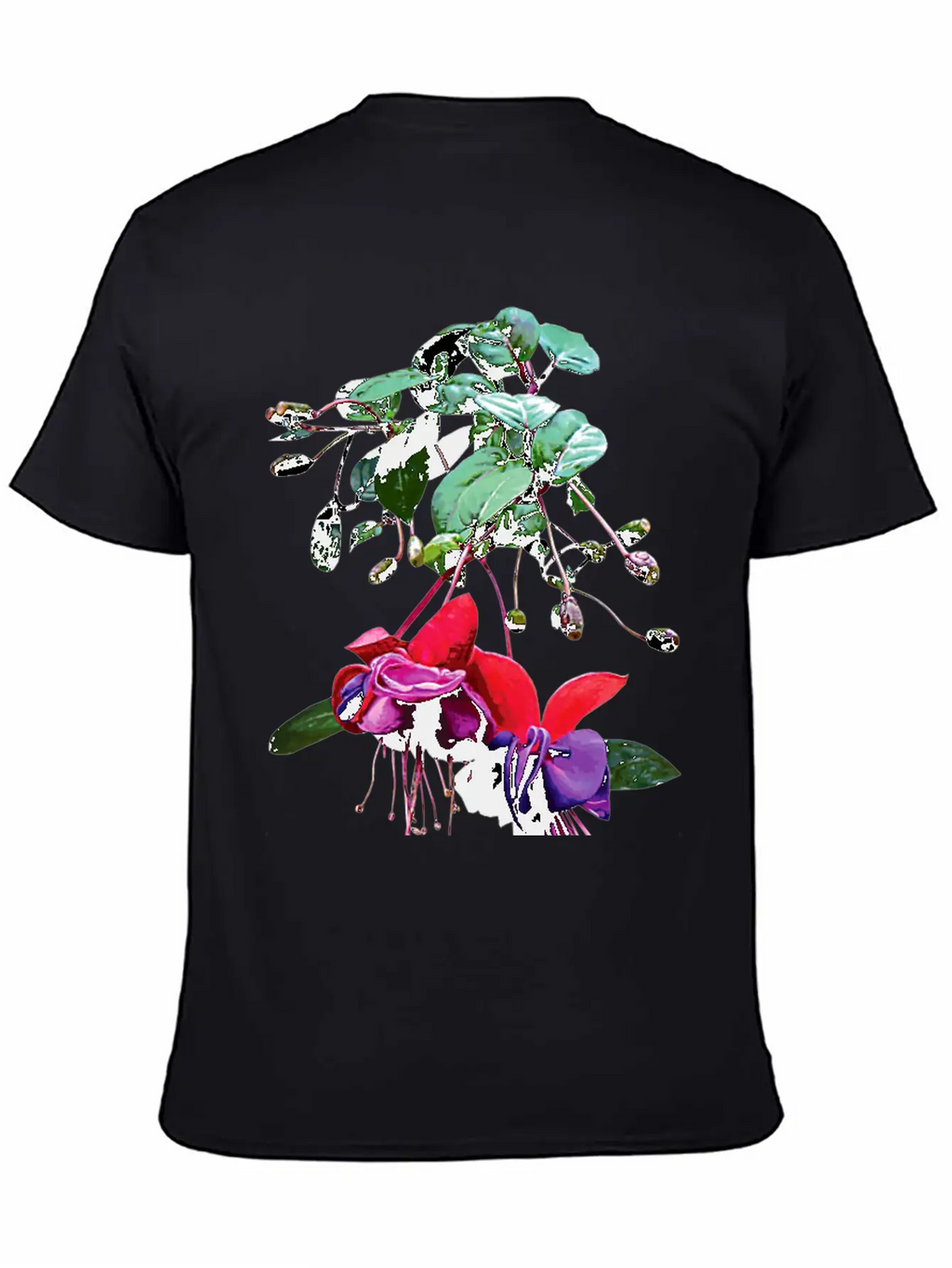 Red And Purple Fuschia Timeless Short Sleeve Tee – Comfy And Minimalist Design