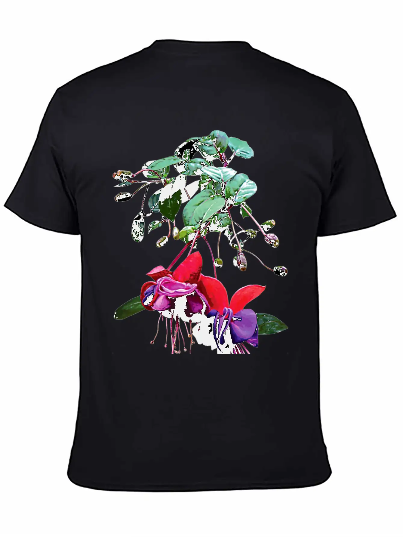 Red And Purple Fuschia Timeless Short Sleeve Tee – Comfy And Minimalist Design