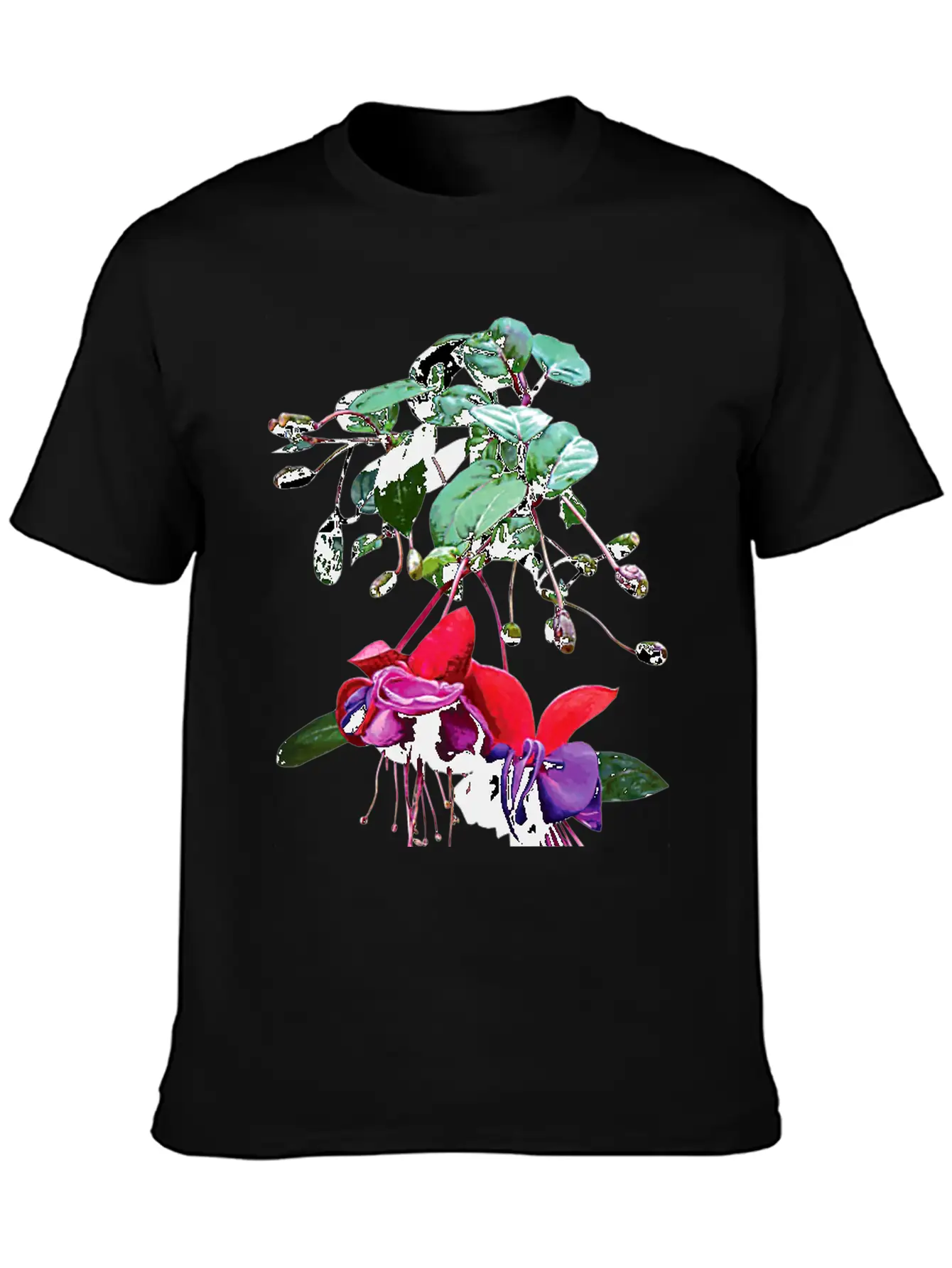 Red And Purple Fuschia Timeless Short Sleeve Tee – Comfy And Minimalist Design