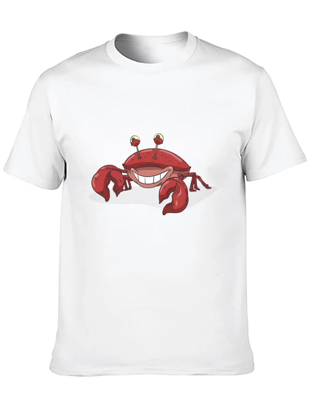 Red Crab Smiling Stylish Everyday T-Shirt – Unisex Basic Cotton Tee