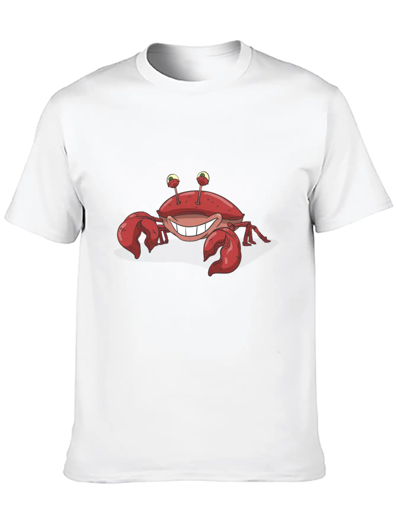 Red Crab Smiling Stylish Everyday T-Shirt – Unisex Basic Cotton Tee