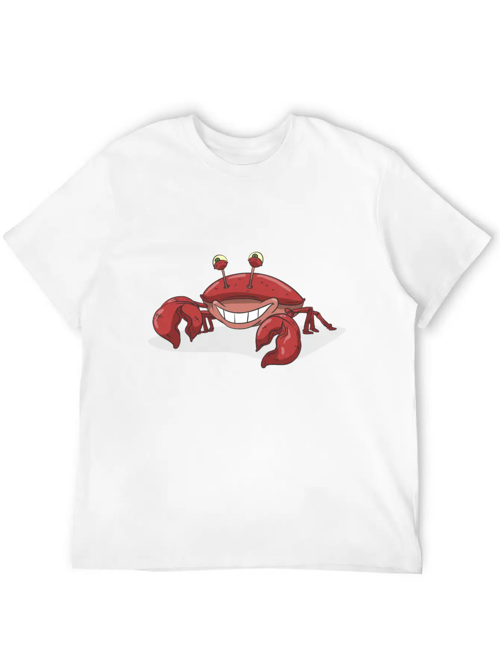 Red Crab Smiling Stylish Everyday T-Shirt – Unisex Basic Cotton Tee